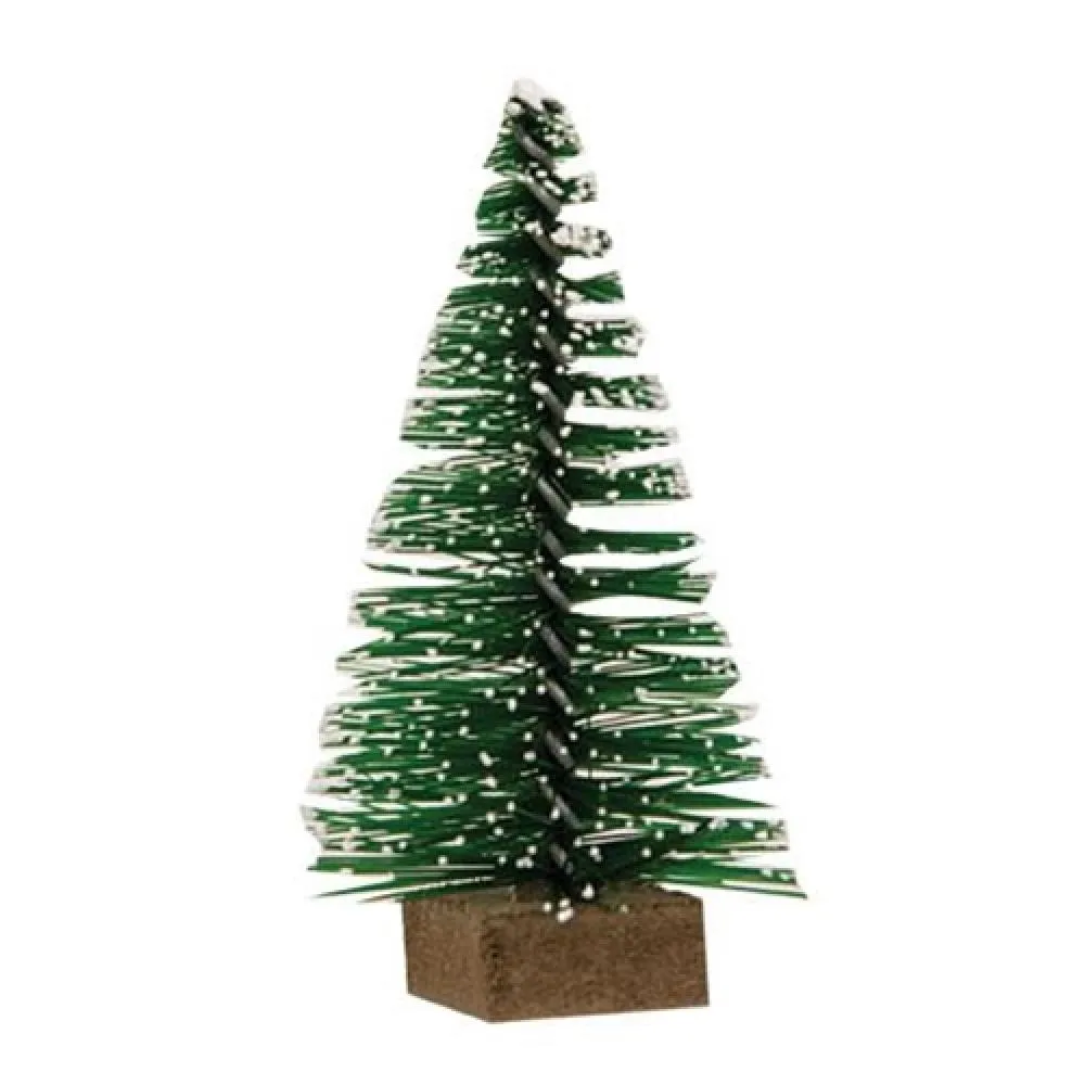 *12/Set Mini Snowy Bottle Brush Trees