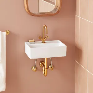 18" Kaisy Modern Porcelain Sink