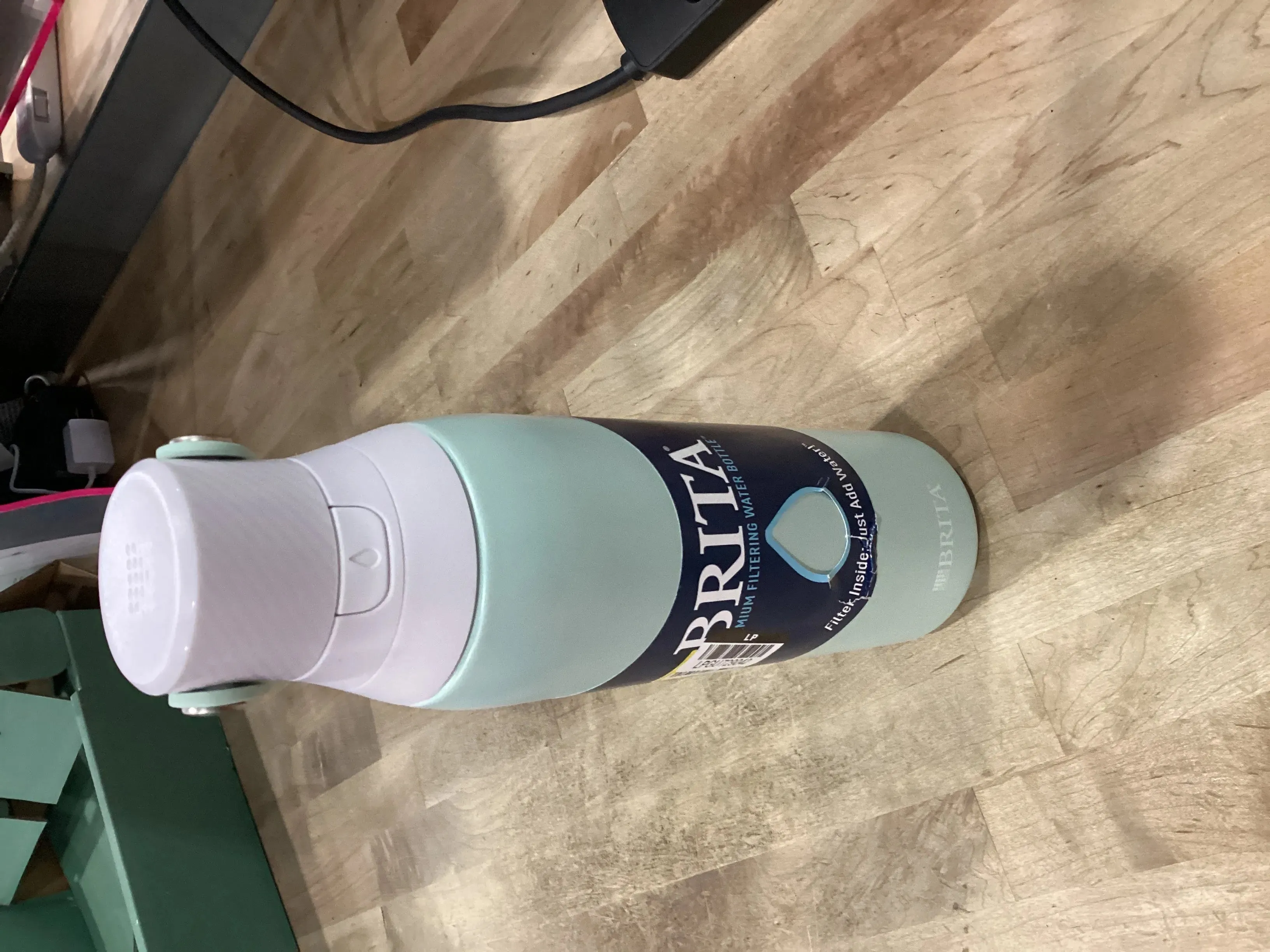 20oz Premium Double Wall Stainless Steel Insulated Filtered Water Bottle - Light Blue