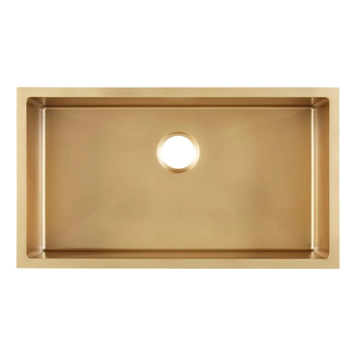 ACS3218A1MG-C Undermount Kitchen Sink PVD Finish 16 gauge Stainless Steel Matte Gold 32"x 18" x 9"