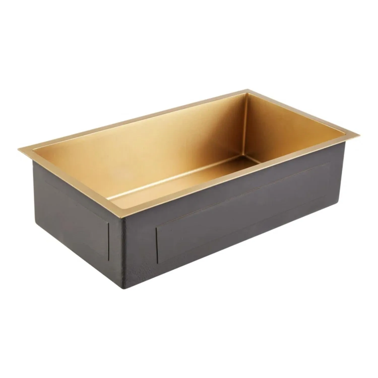 ACS3218A1MG-C Undermount Kitchen Sink PVD Finish 16 gauge Stainless Steel Matte Gold 32"x 18" x 9"