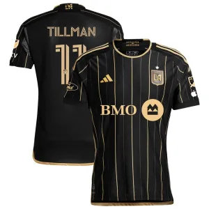 adidas LAFC Authentic Timothy Tillman Home Jersey w/ MLS   Apple TV   Ford Patches 24/25 (Black/Gold)