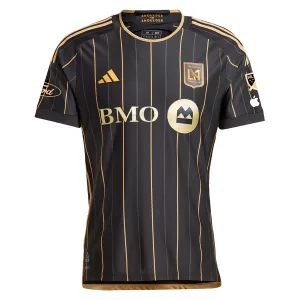 adidas LAFC Home Jersey w/ MLS   Apple TV   Ford Patches 24/25 (Black/Gold)