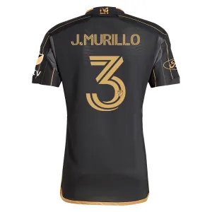 adidas LAFC Jesús David Murillo Home Jersey w/ MLS   Apple TV   Ford Patches 24/25 (Black/Gold)