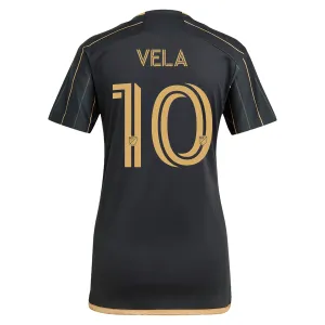 adidas Womens LAFC Carlos Vela Home Jersey 24/25 (Black/Gold)