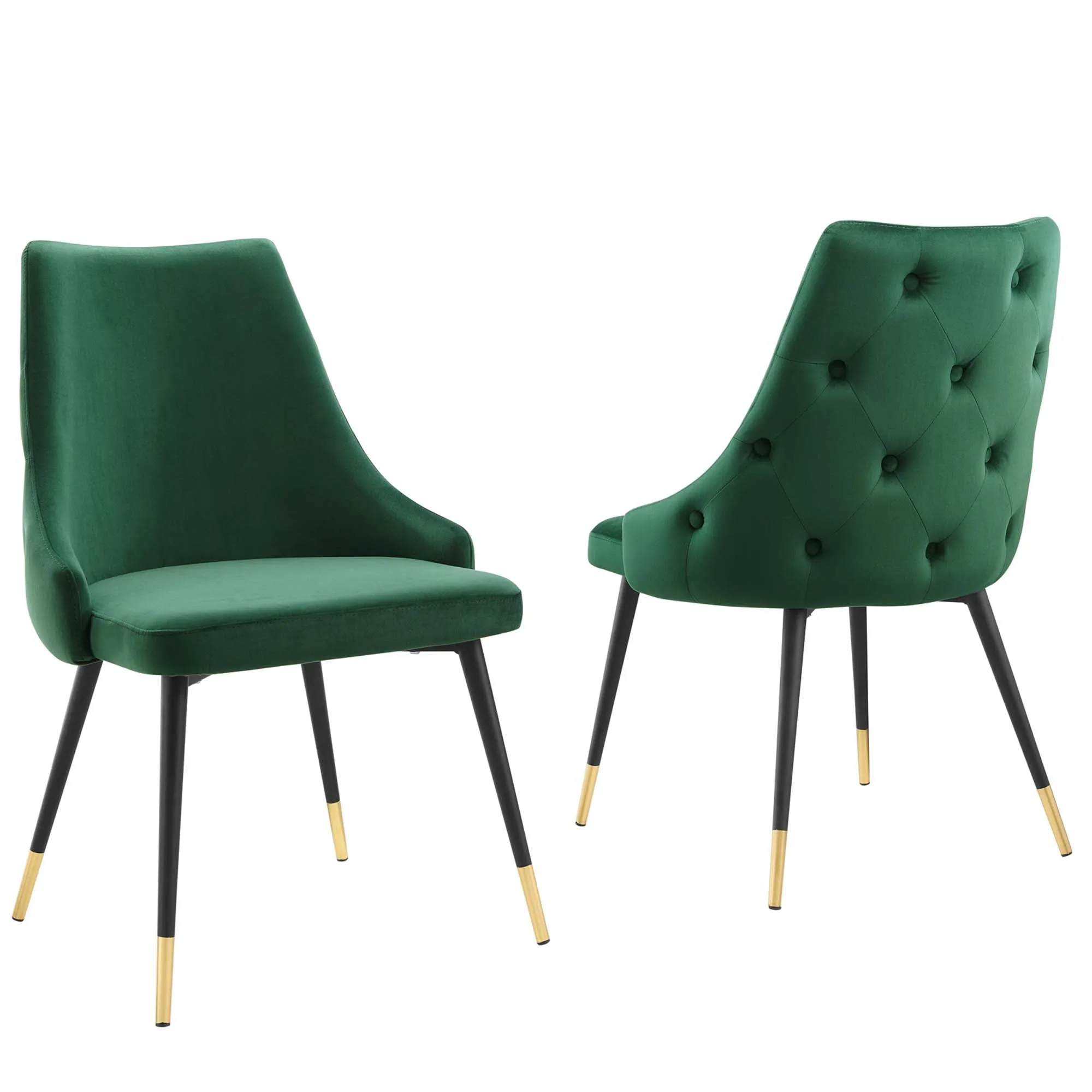 Adorn Dining Side Chair Performance Velvet Set of 2 by Modway