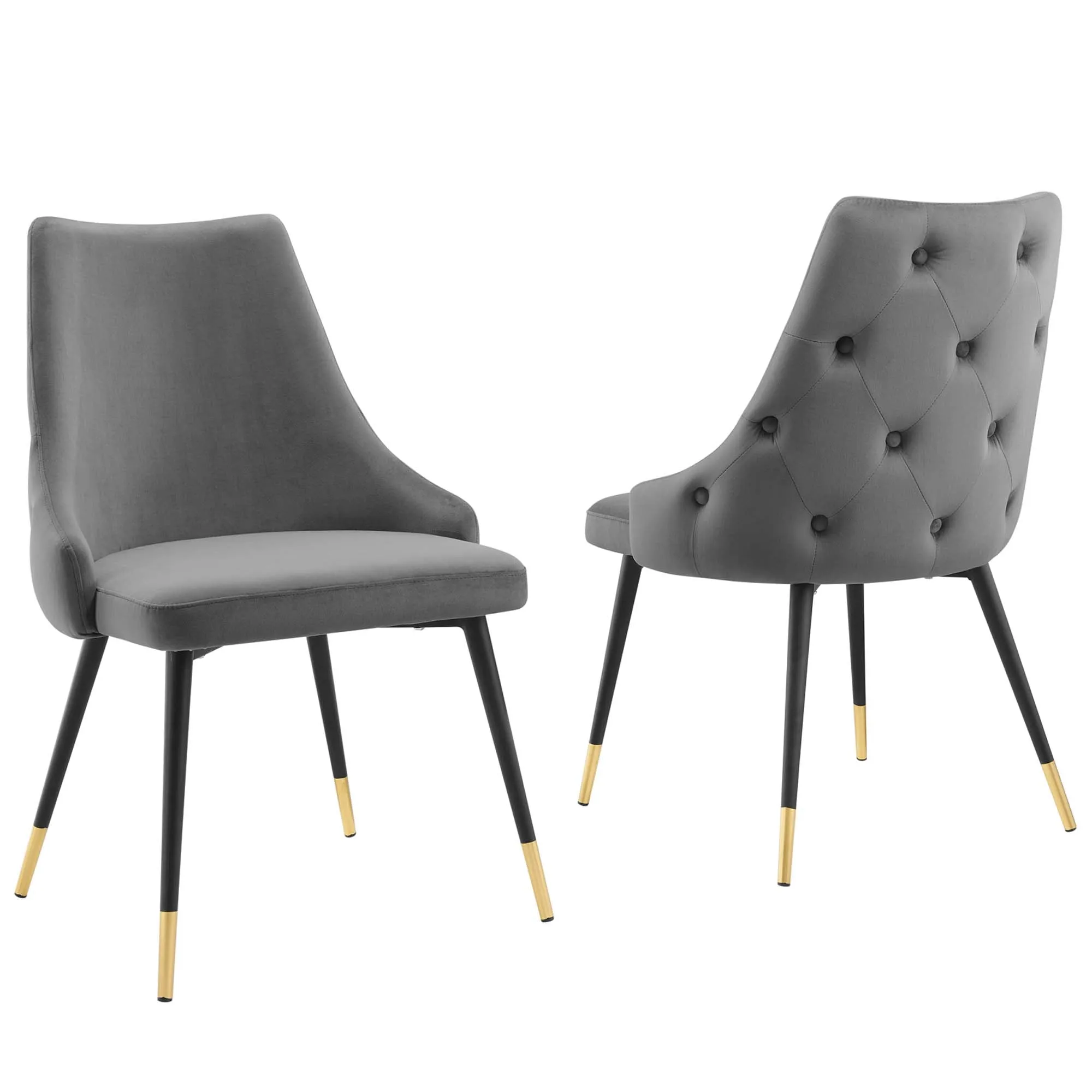 Adorn Dining Side Chair Performance Velvet Set of 2 by Modway