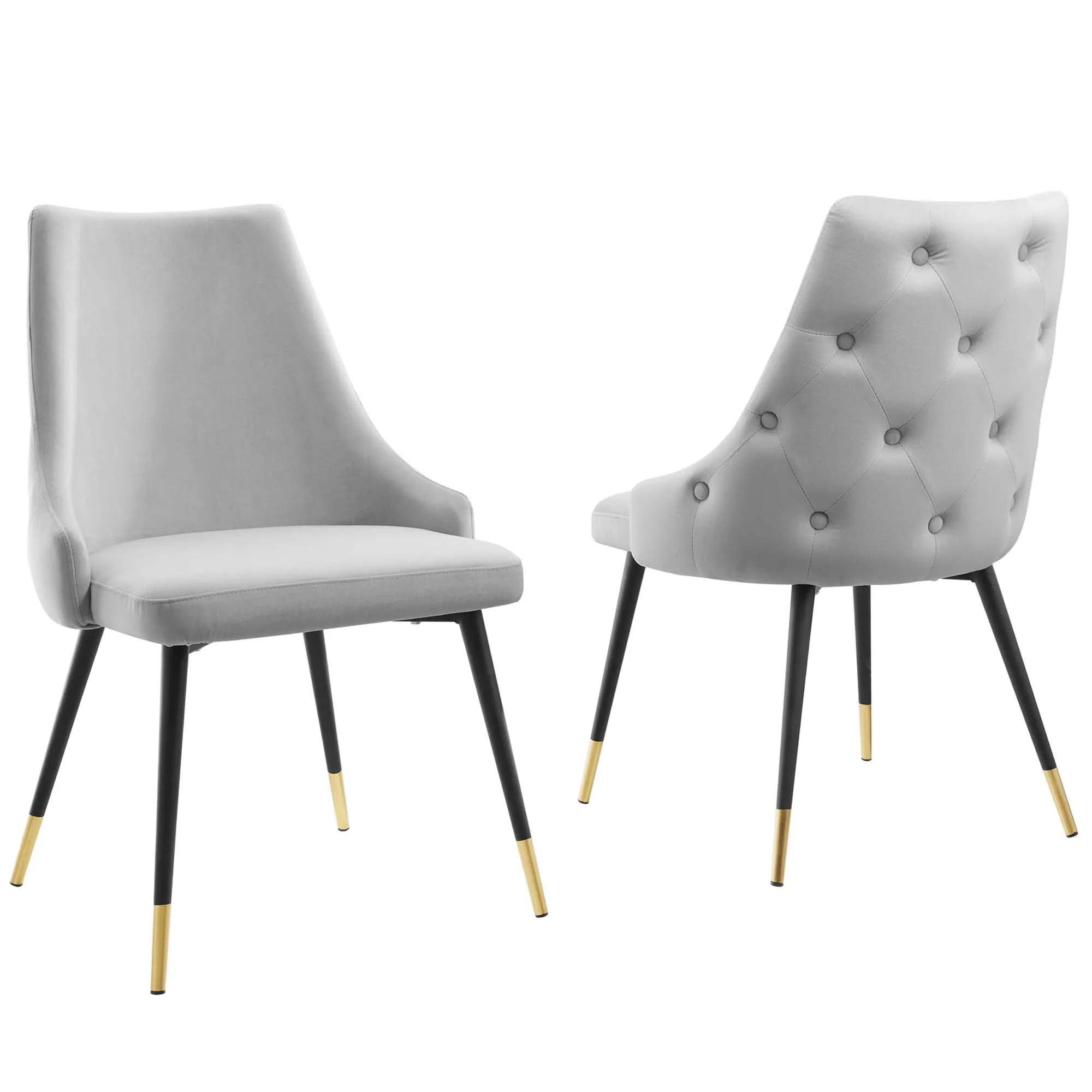 Adorn Dining Side Chair Performance Velvet Set of 2 by Modway
