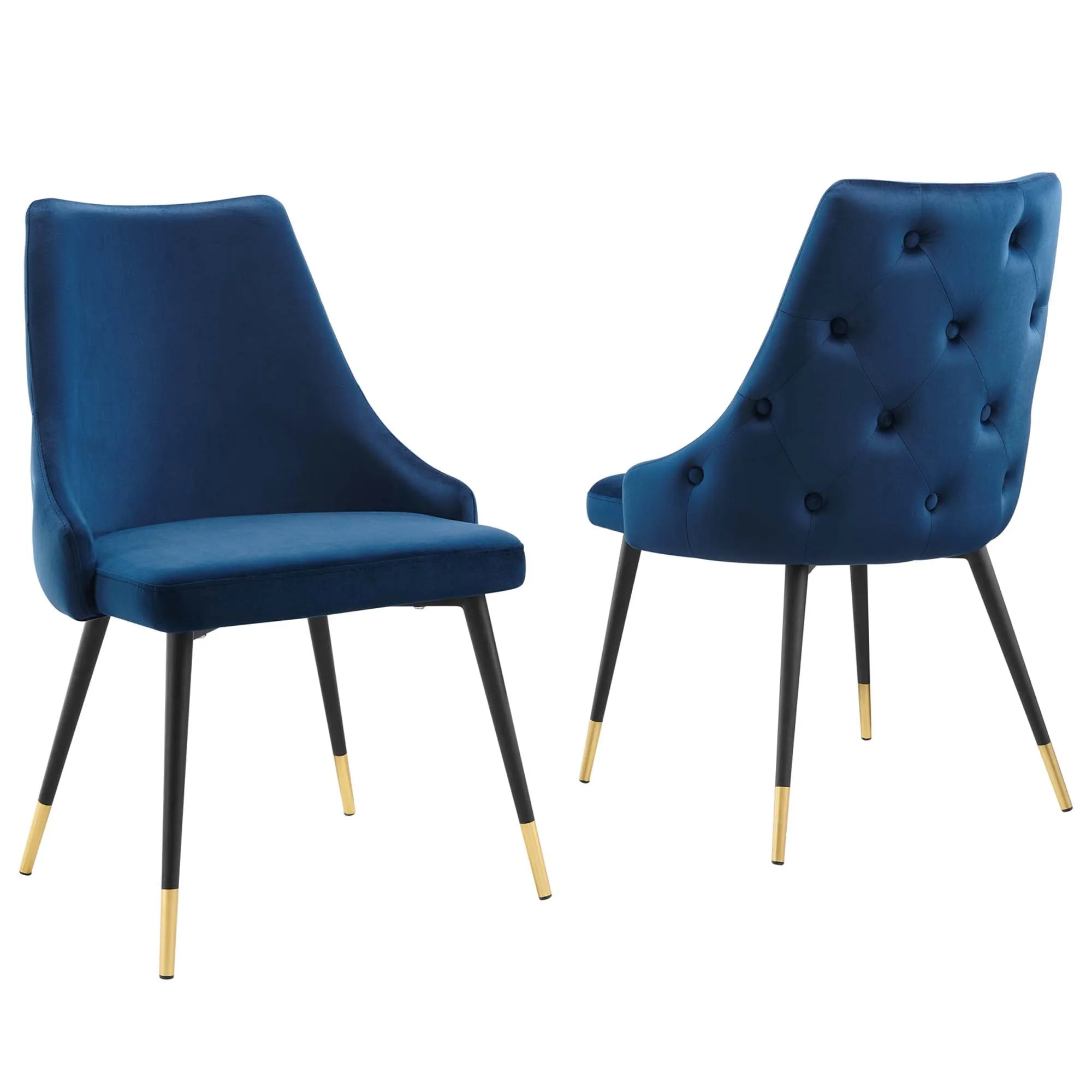 Adorn Dining Side Chair Performance Velvet Set of 2 by Modway