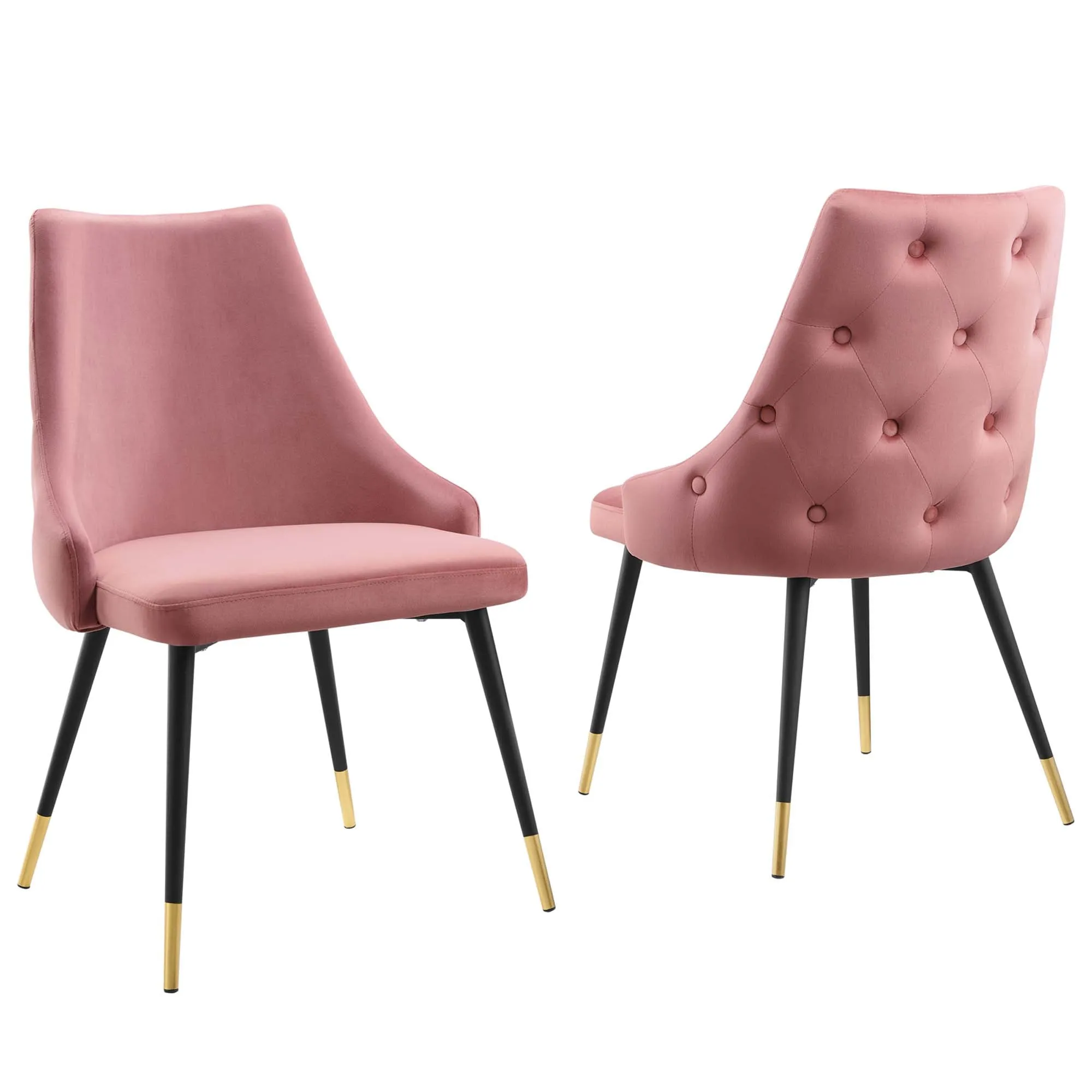 Adorn Dining Side Chair Performance Velvet Set of 2 by Modway