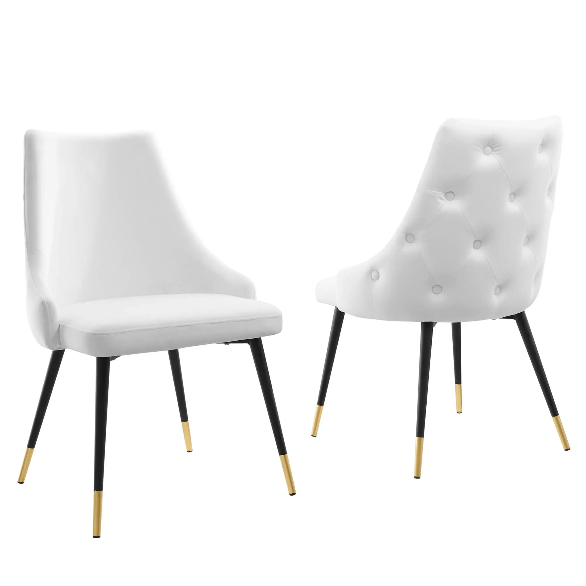 Adorn Dining Side Chair Performance Velvet Set of 2 by Modway