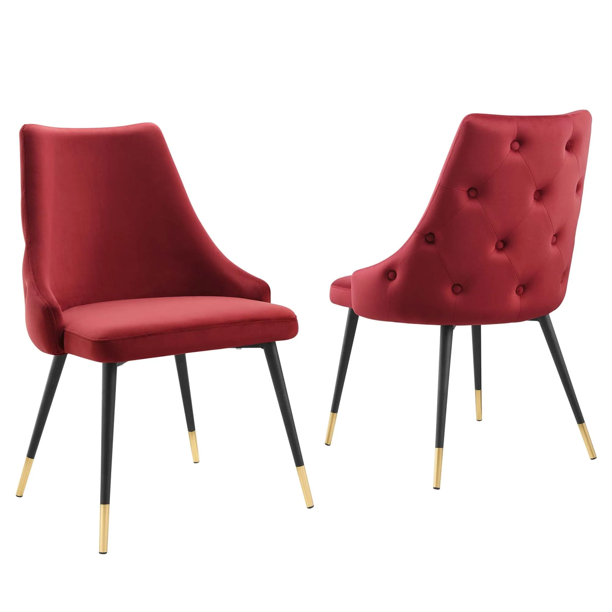 Adorn Dining Side Chair Performance Velvet Set of 2 by Modway