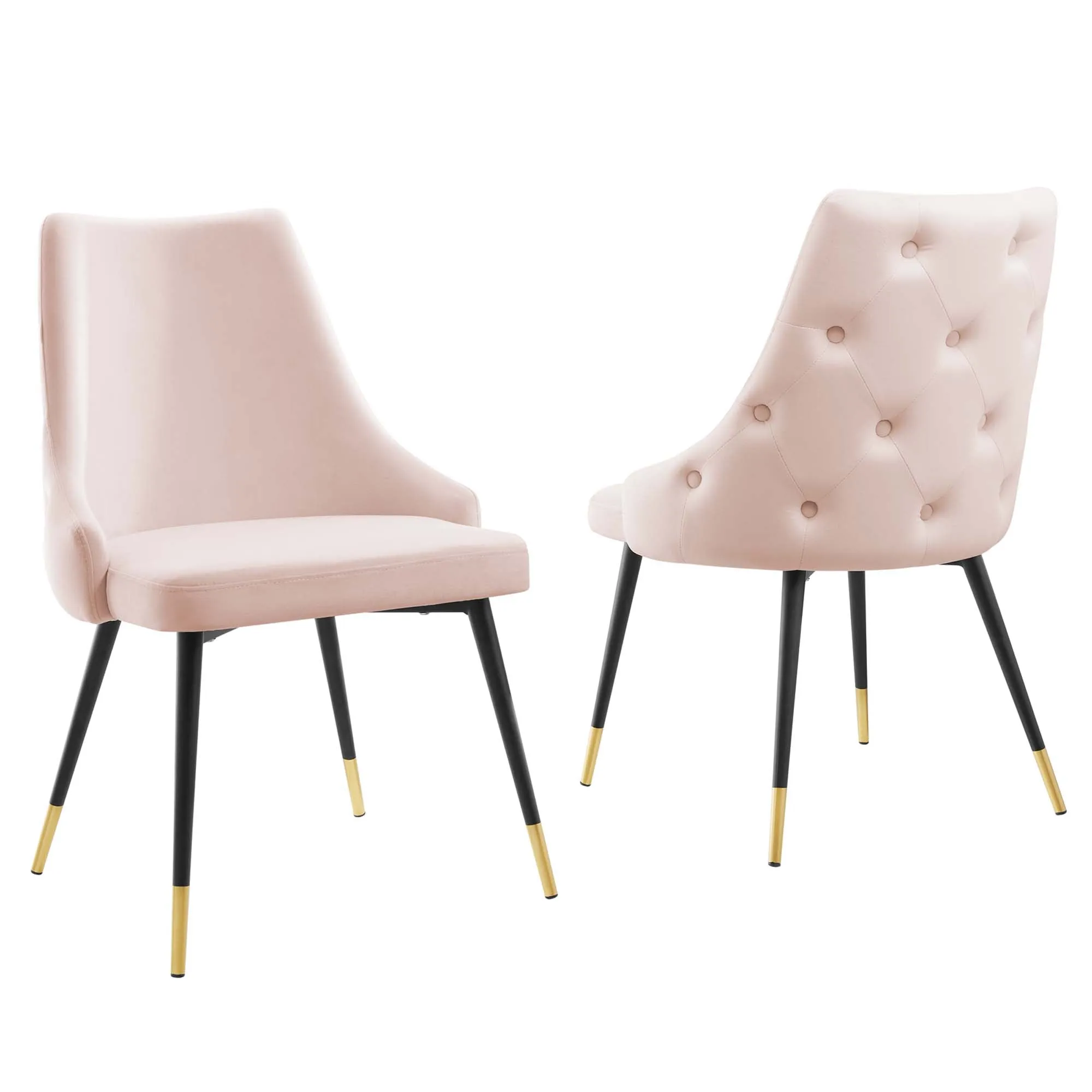 Adorn Dining Side Chair Performance Velvet Set of 2 by Modway