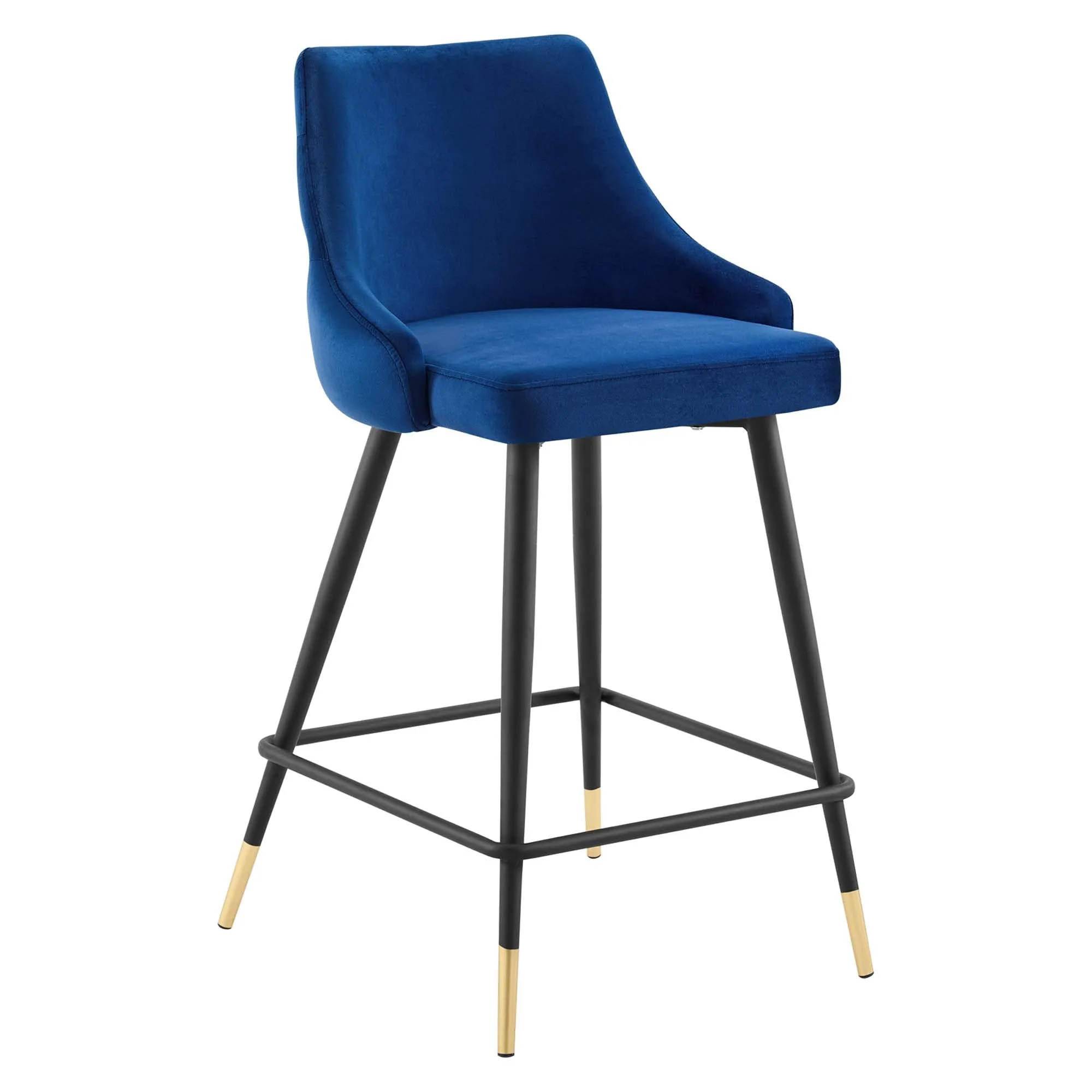 Adorn Performance Velvet Counter Stool Set of 2 by Modway