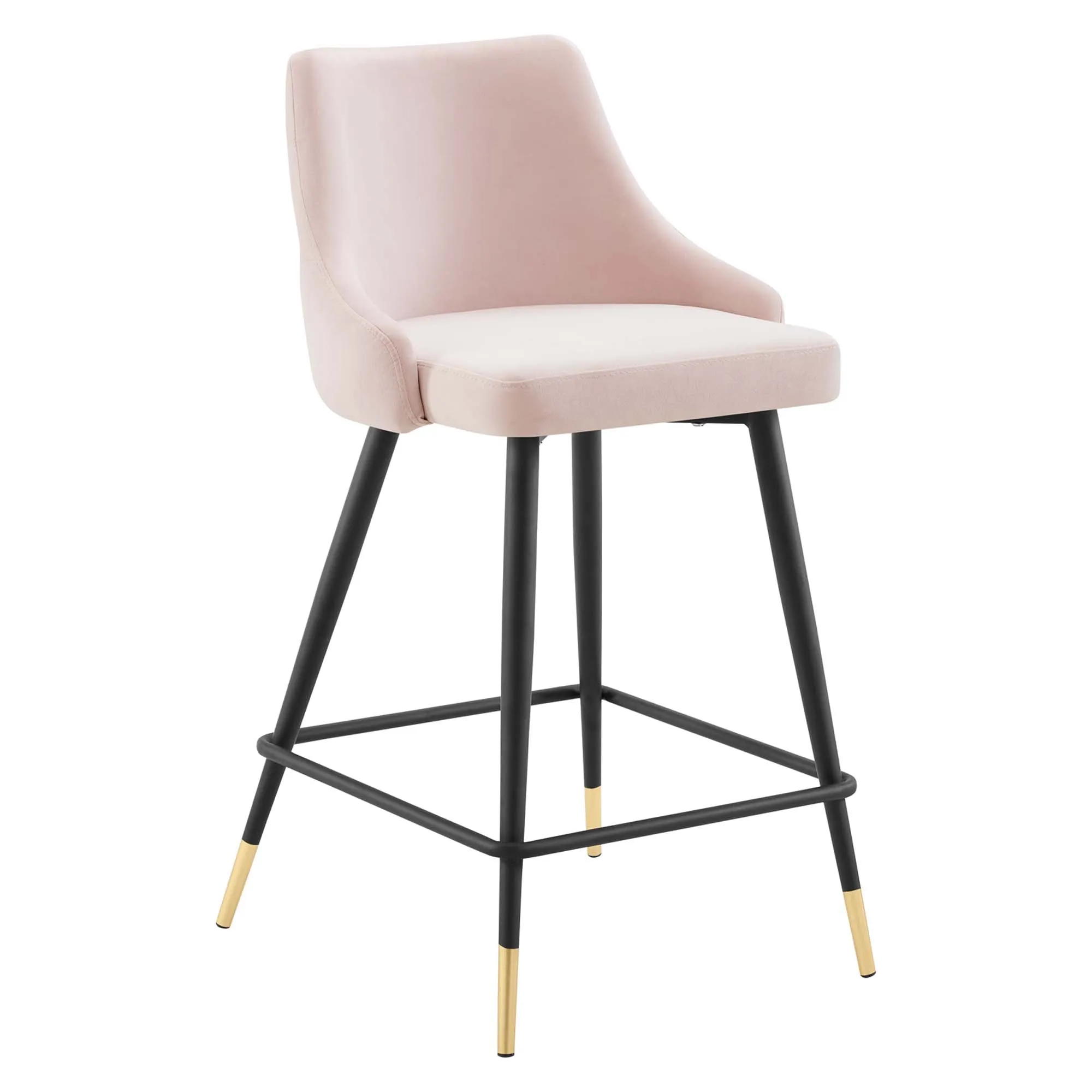 Adorn Performance Velvet Counter Stool Set of 2 by Modway