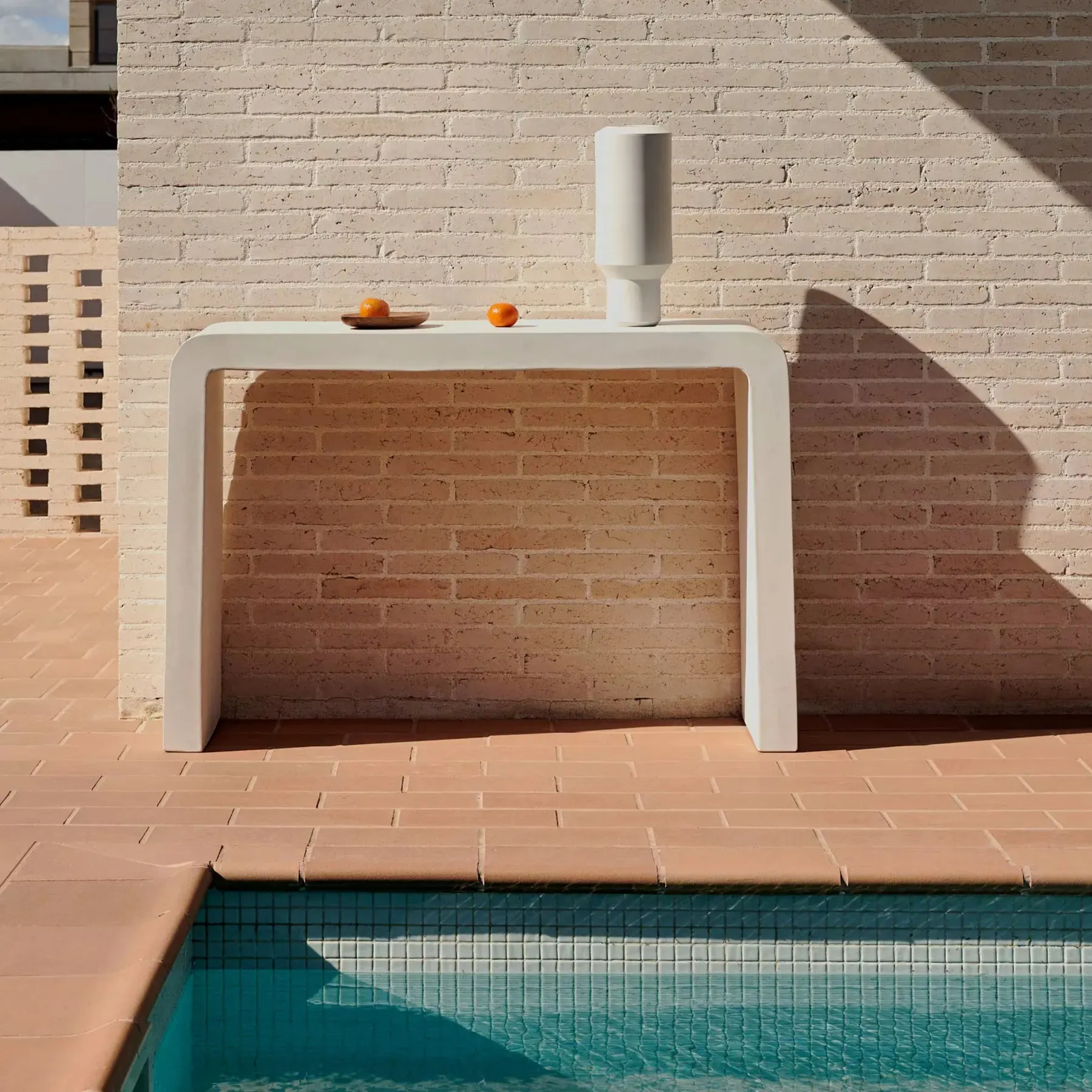 Aiguablava Outdoor Console Table - White