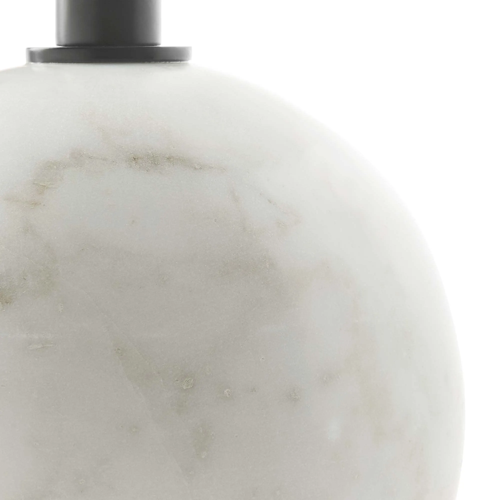 Aliza Round White Marble Side Table by Modway