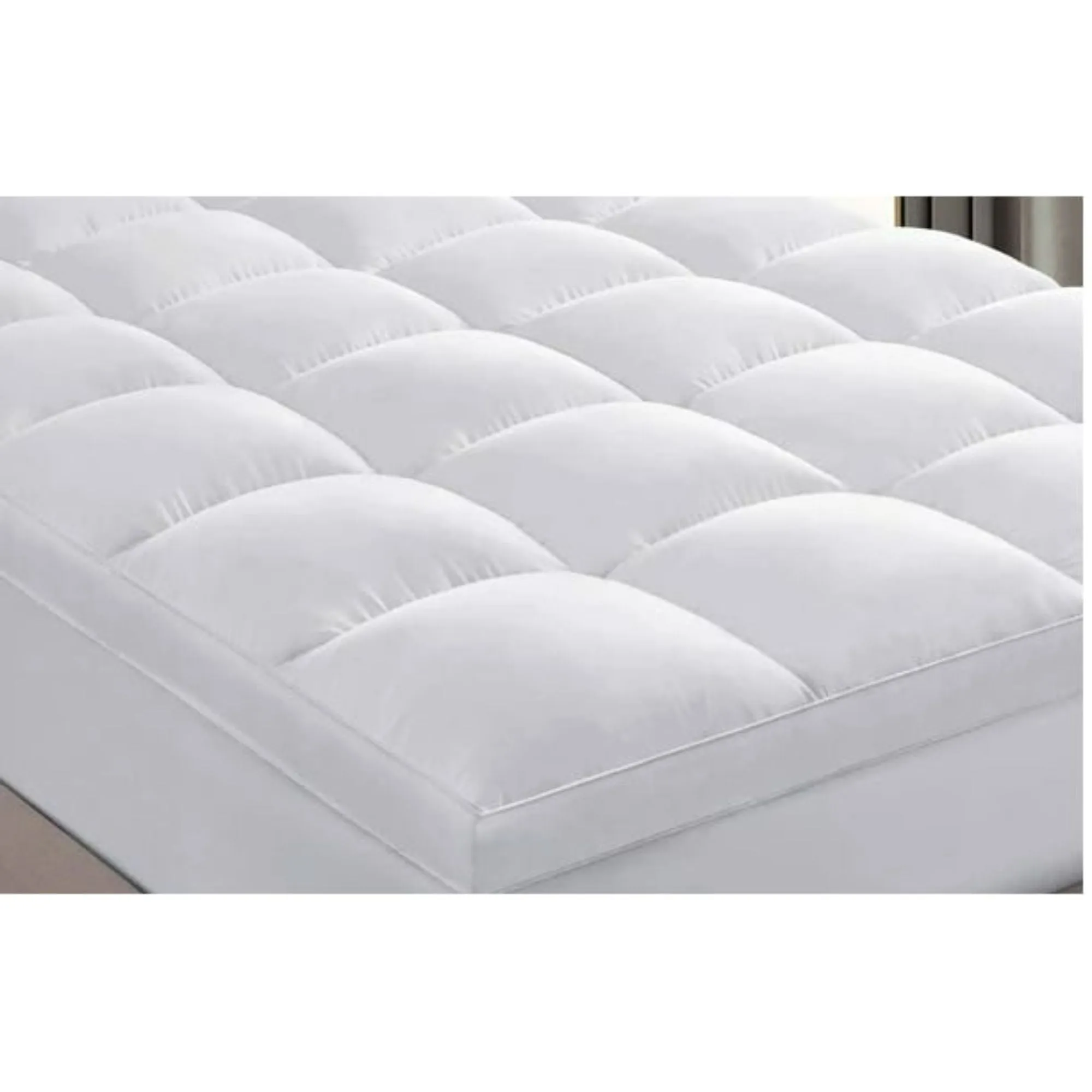Allswell WMT-ASWTP-KG Ultra Plush Pillow Top Mattress Topper, King, White