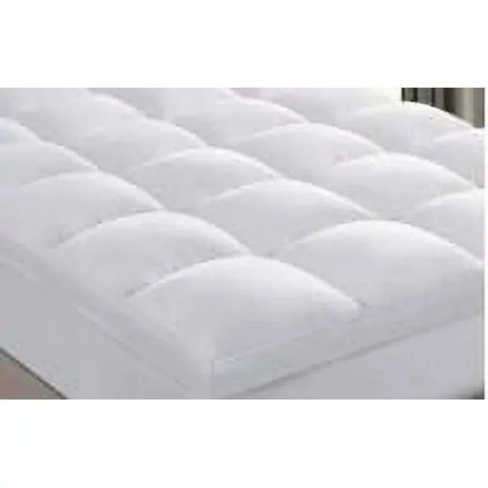 Allswell WMT-ASWTP-QN Ultra Plush Pillow Top Mattress Topper, White, Queen