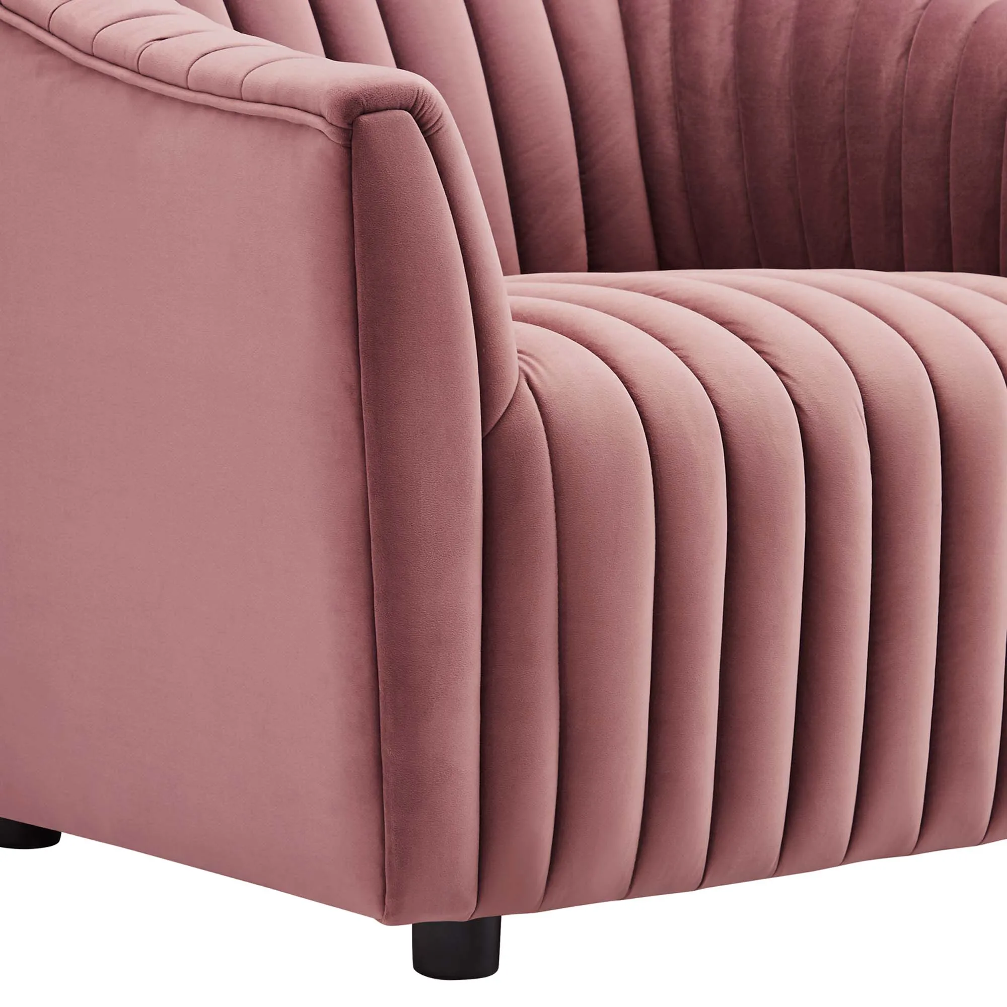 Announce Performance Velvet Channel Tufted Armchair by Modway