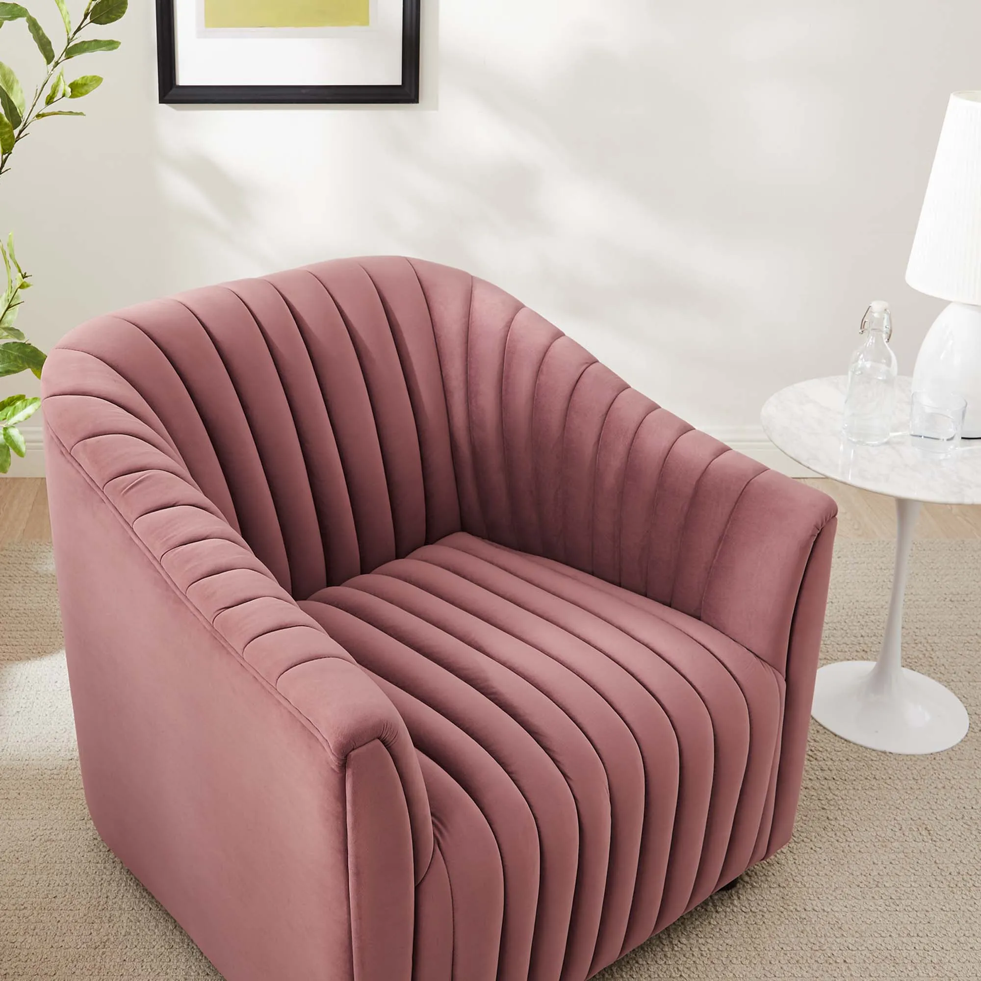 Announce Performance Velvet Channel Tufted Armchair by Modway