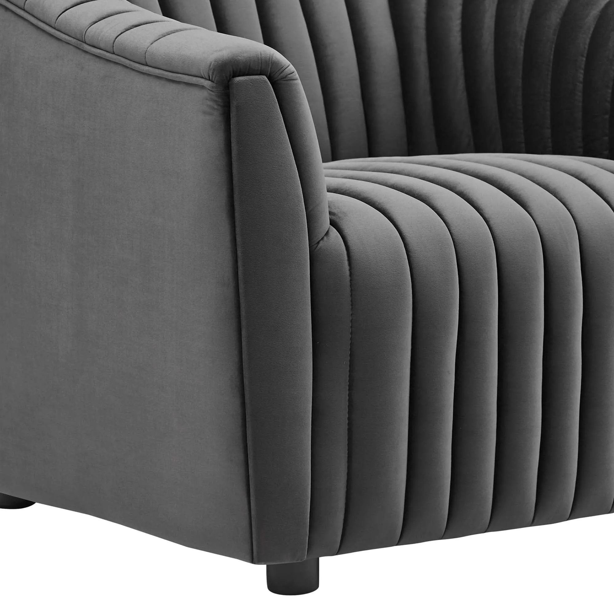 Announce Performance Velvet Channel Tufted Armchair by Modway