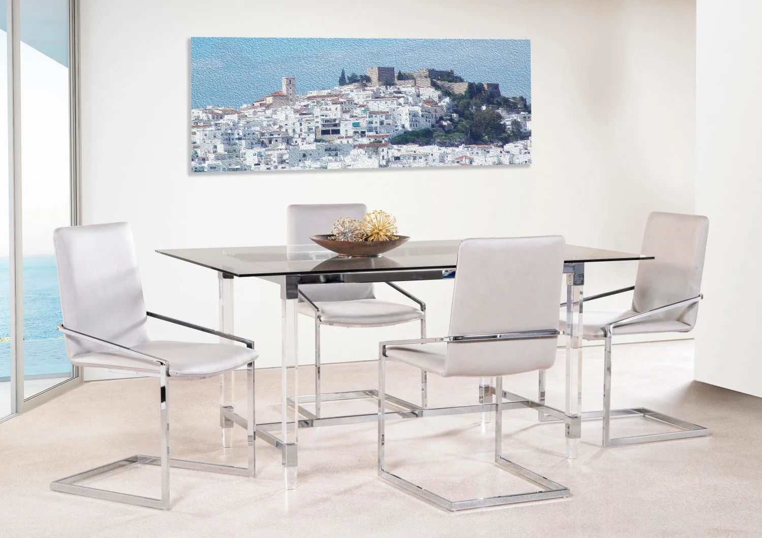 Ariya Dining Chair - White - Set Of Two