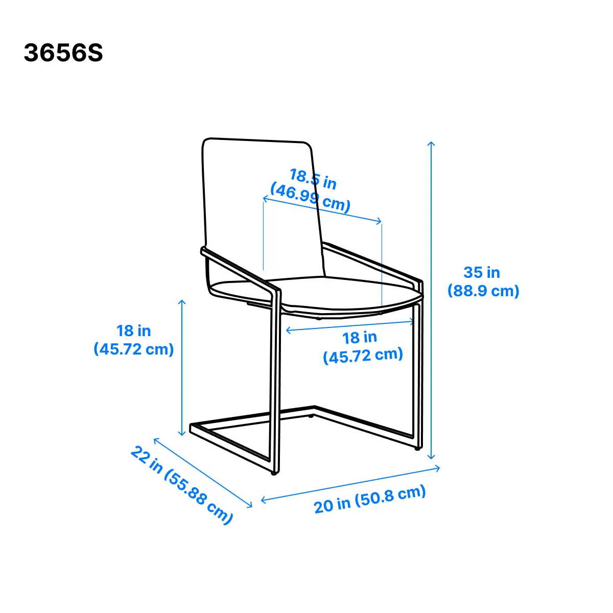 Ariya Dining Chair - White - Set Of Two