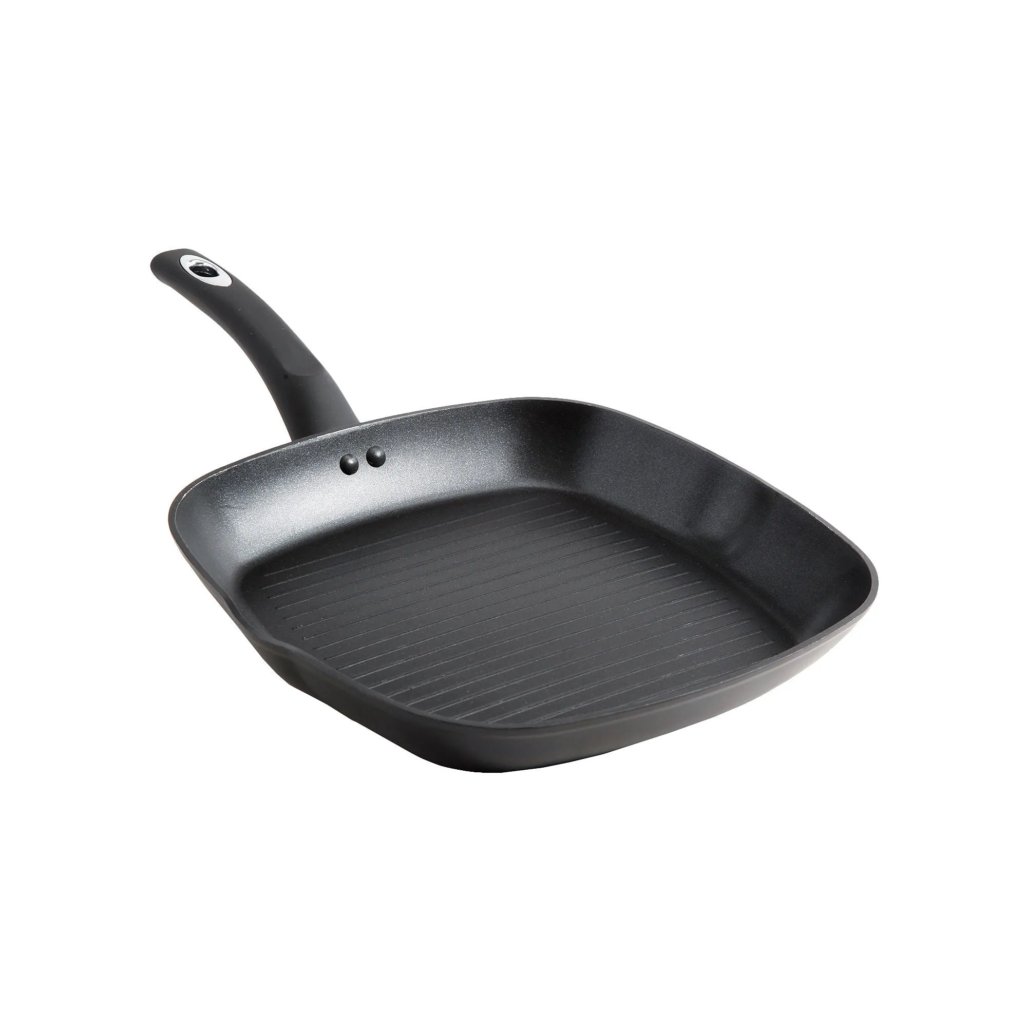 Asstd National Brand Allston 11" Square Grill With Tpr Coated Heat Resistant Handle - BLACK ONE SIZE