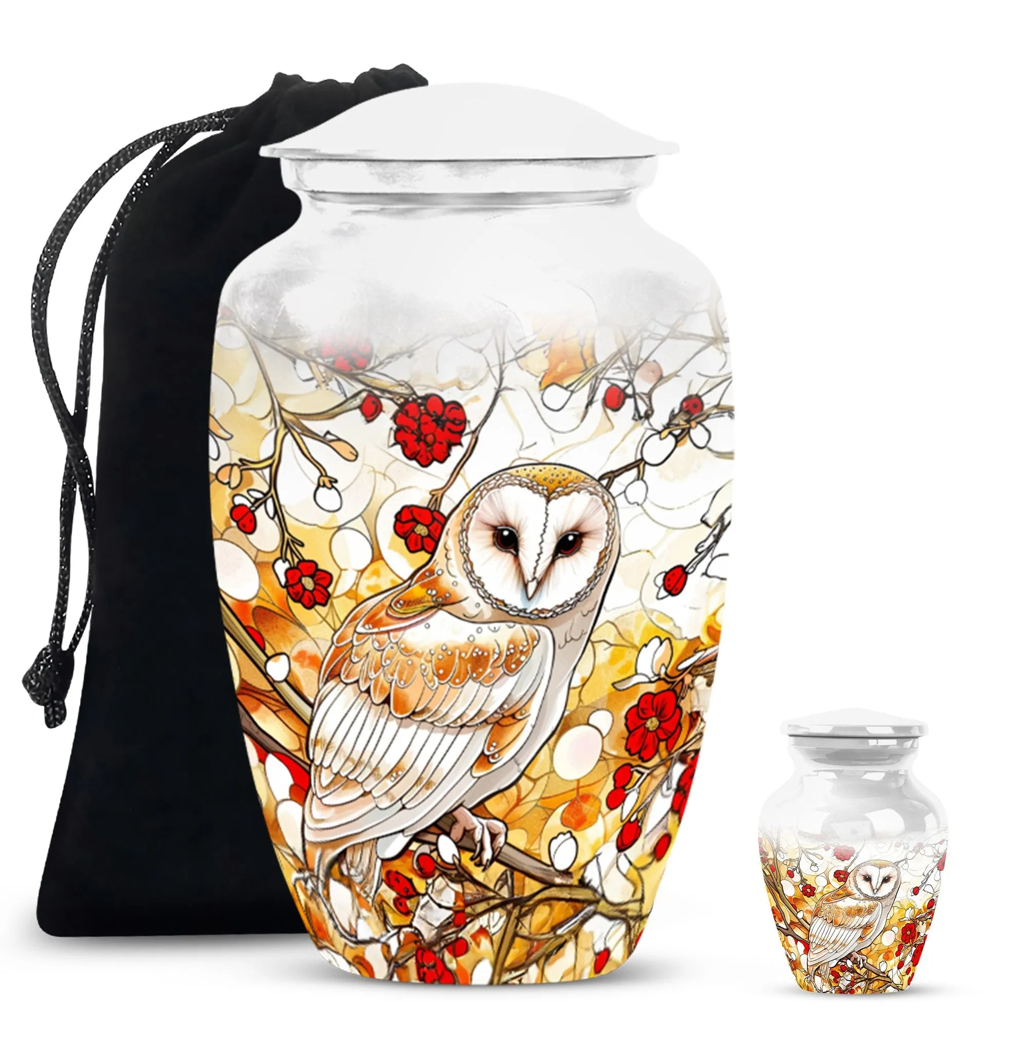 Barn Owl Eternal Rest: Respected Dad's Memorial Urn