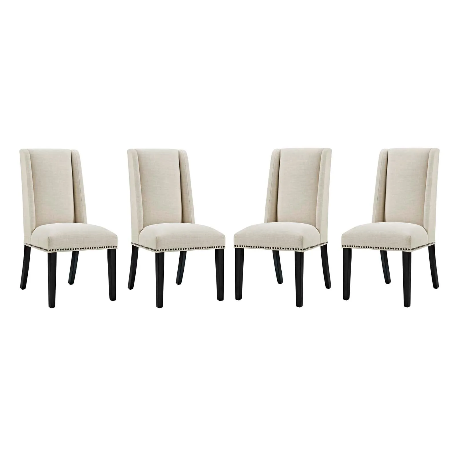 Baron Dining Chair Fabric Set of 4 by Modway
