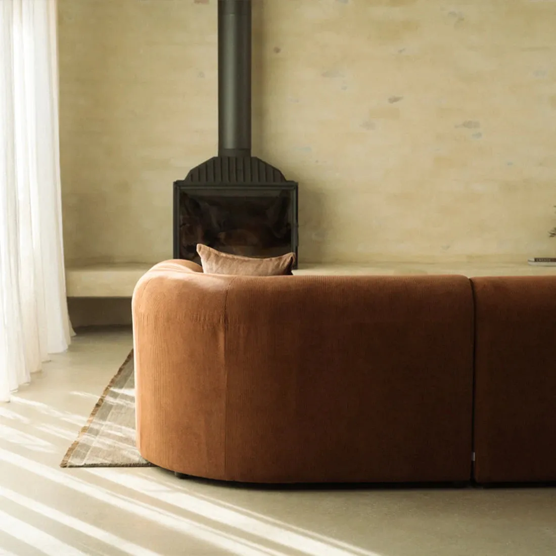 Berg 2 Seater Sofa - Corduroy Cocoa