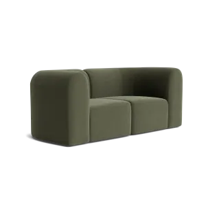 Berg 2 Seater Sofa - Eden Leaf