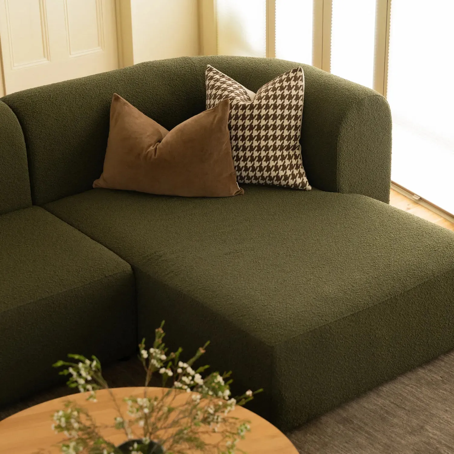 Berg 3 Seater LHF Chaise Sofa - Copenhagen Forest