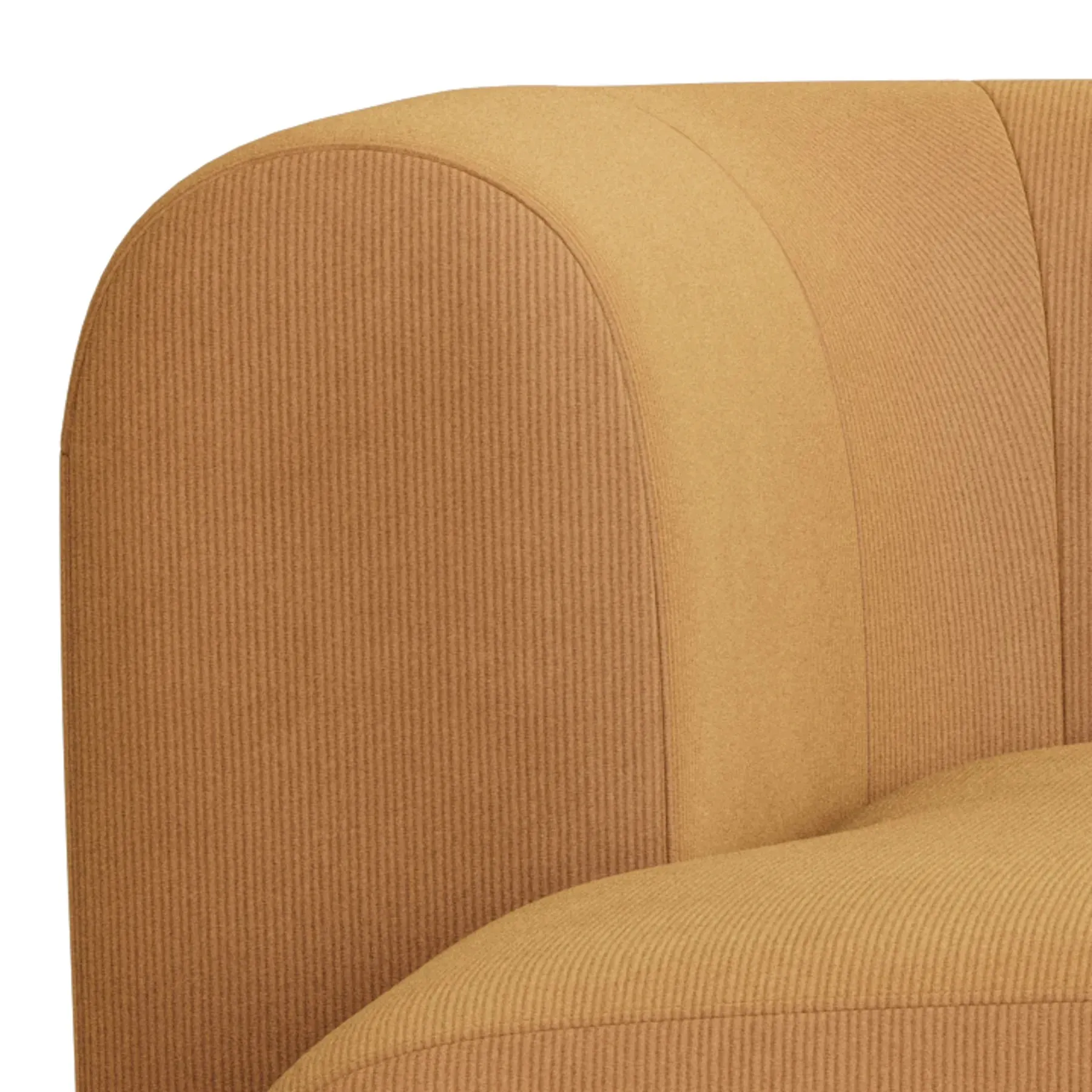 Berg 3 Seater LHF Chaise Sofa - Corduroy Fawn