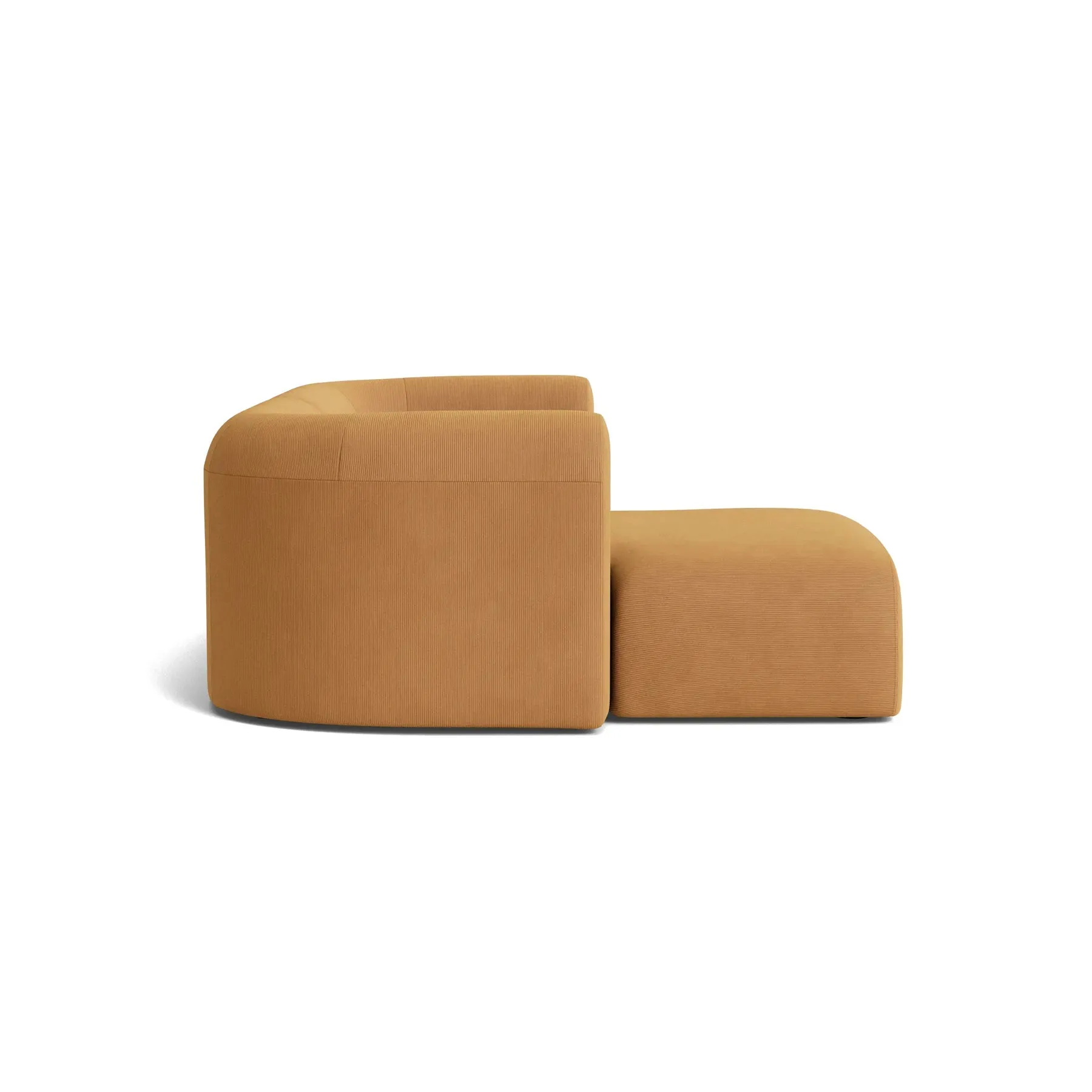 Berg 3 Seater LHF Chaise Sofa - Corduroy Fawn