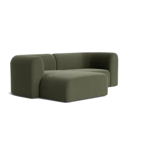 Berg 3 Seater LHF Chaise Sofa - Eden Leaf