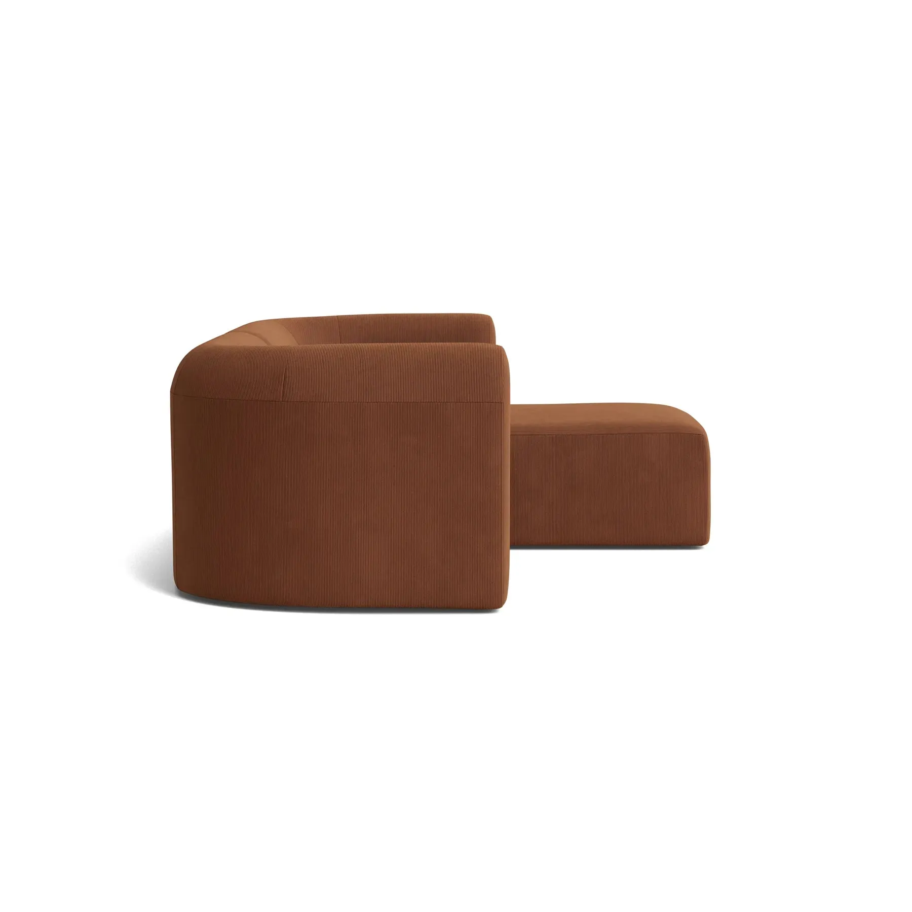 Berg 3 Seater RHF Chaise Sofa - Corduroy Cocoa
