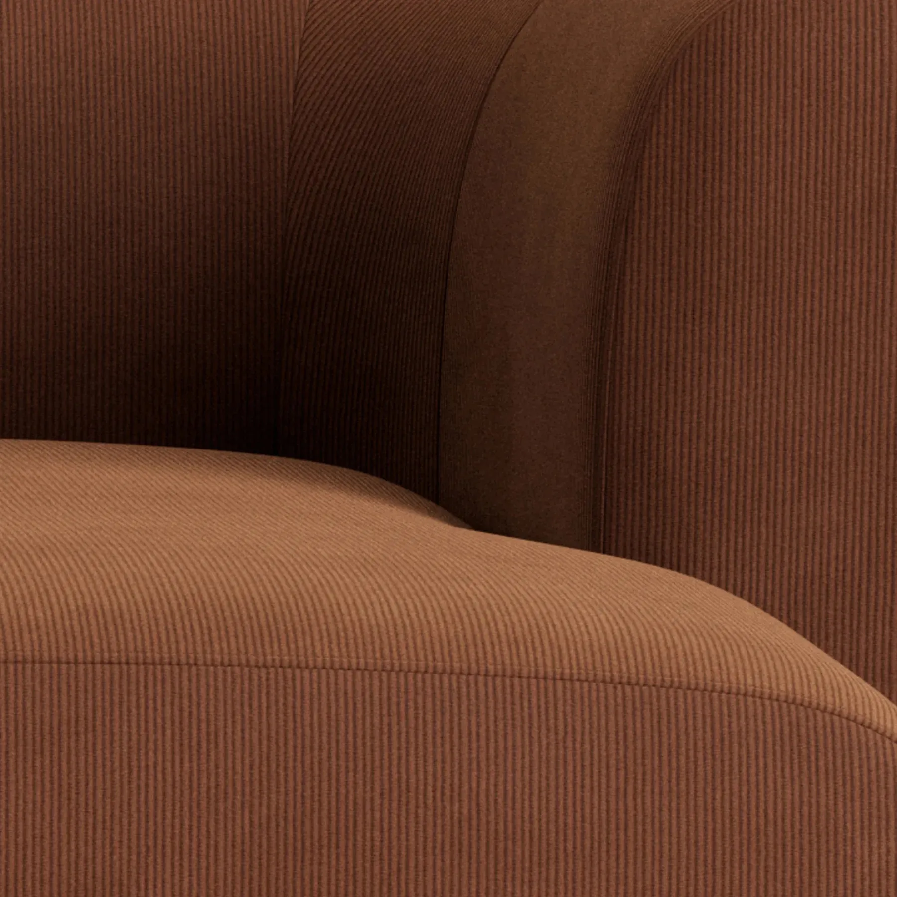 Berg 3 Seater RHF Chaise Sofa - Corduroy Cocoa