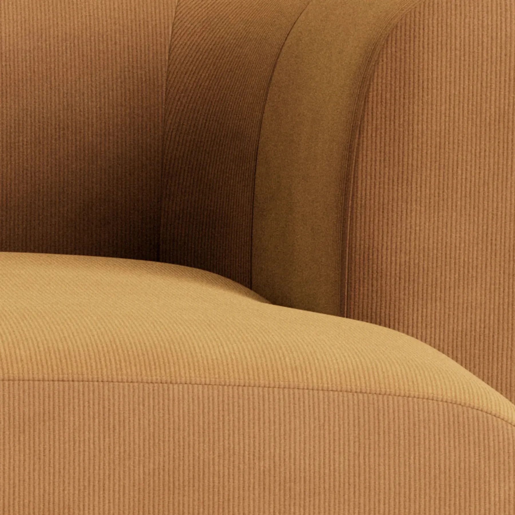 Berg 3 Seater RHF Chaise Sofa - Corduroy Fawn