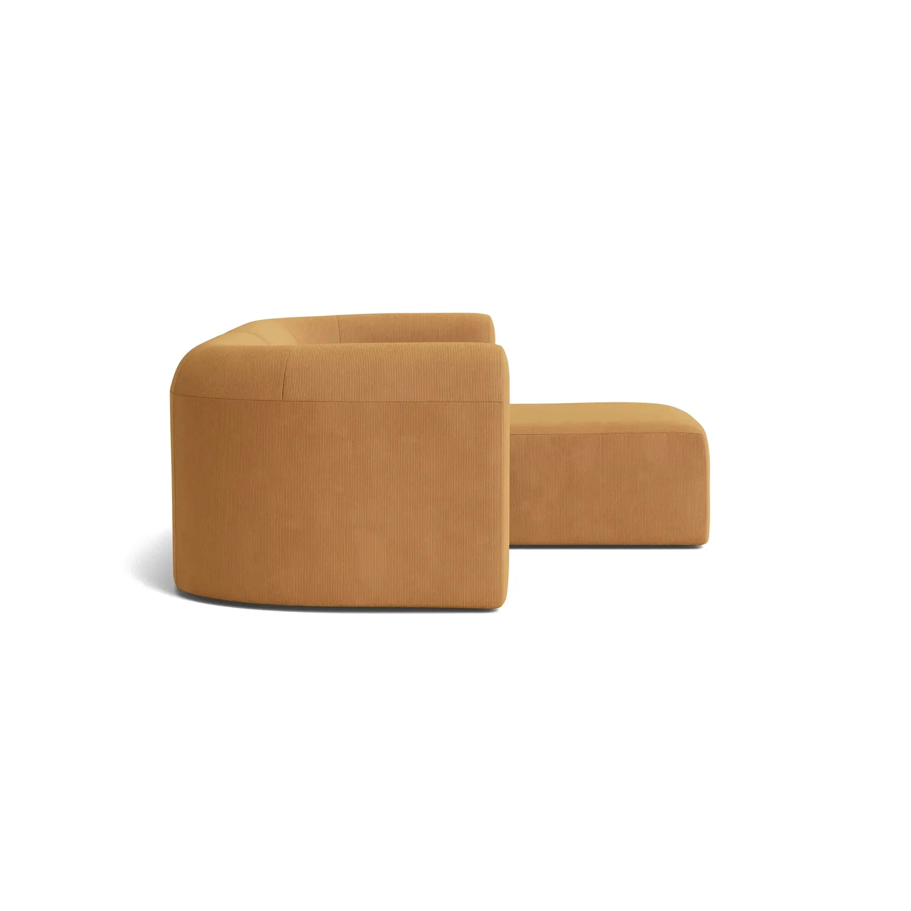 Berg 3 Seater RHF Chaise Sofa - Corduroy Fawn