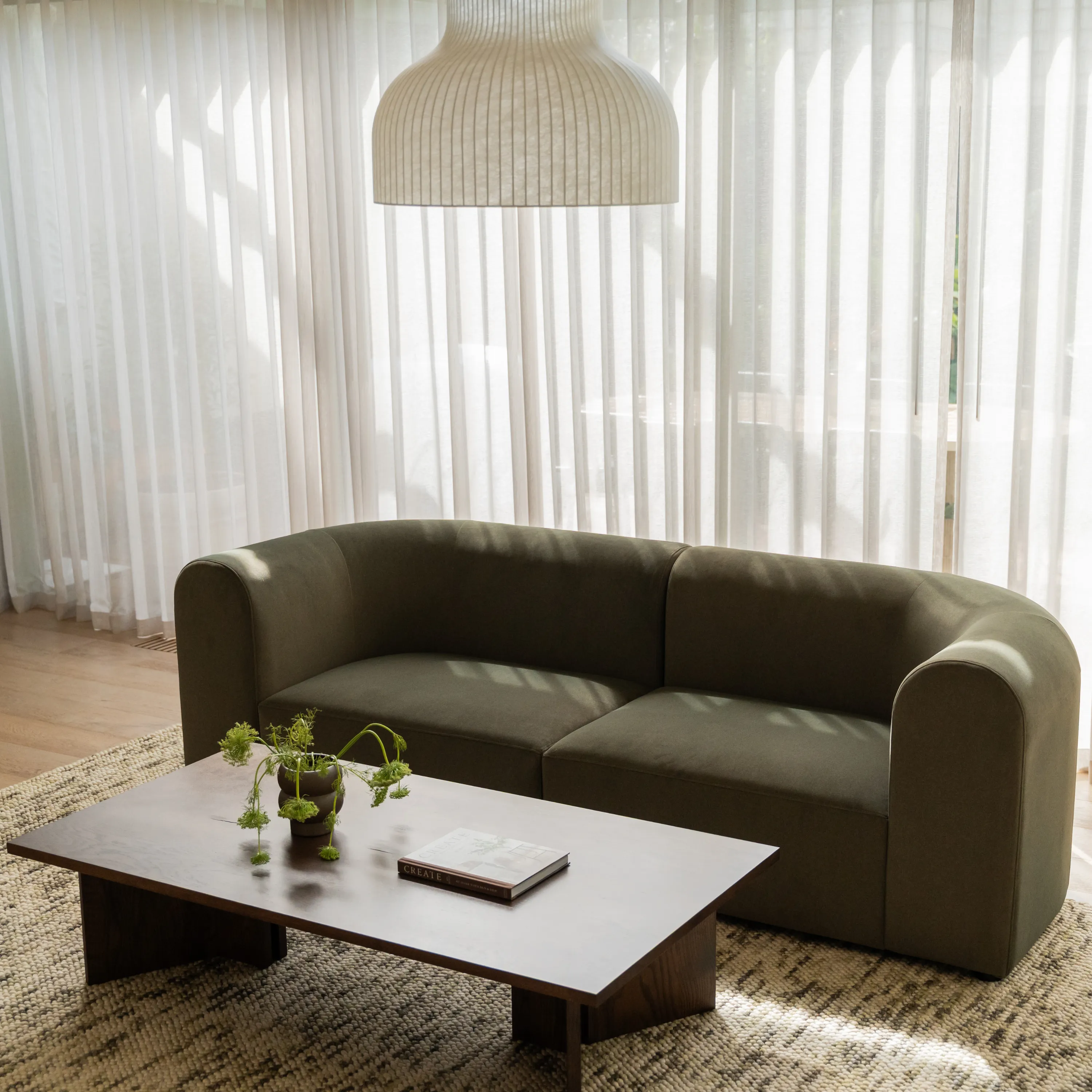Berg 3 Seater Sofa - Eden Leaf