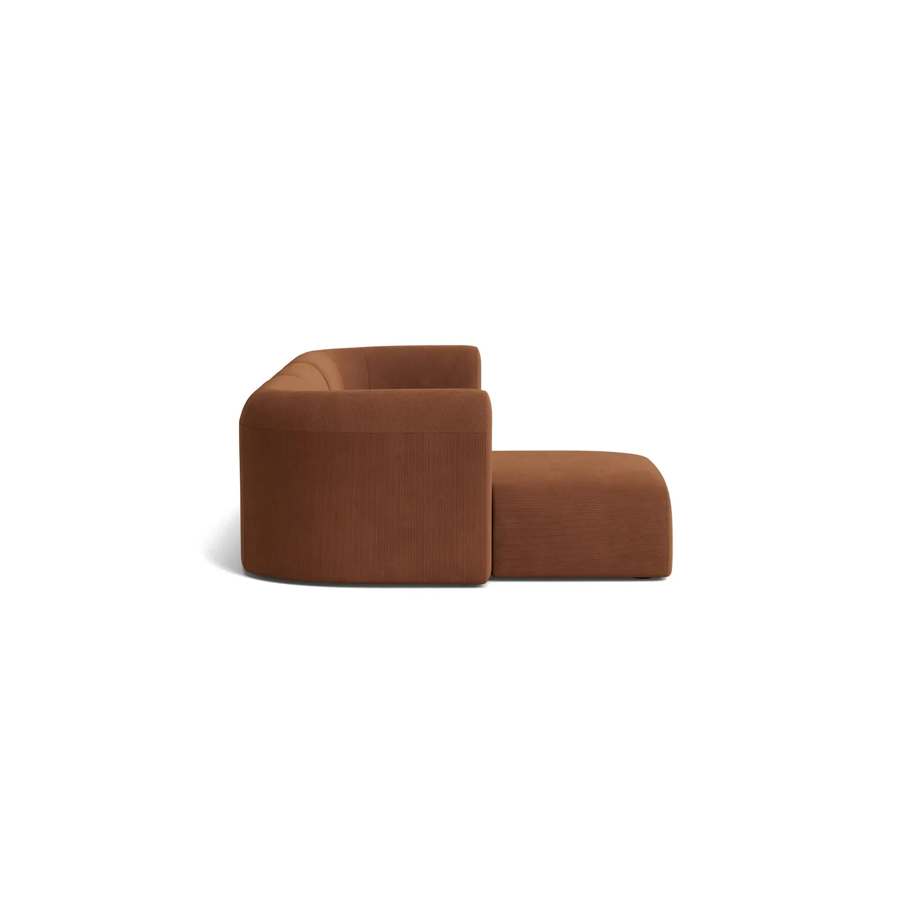 Berg 4 Seater LHF Chaise Sofa - Corduroy Cocoa
