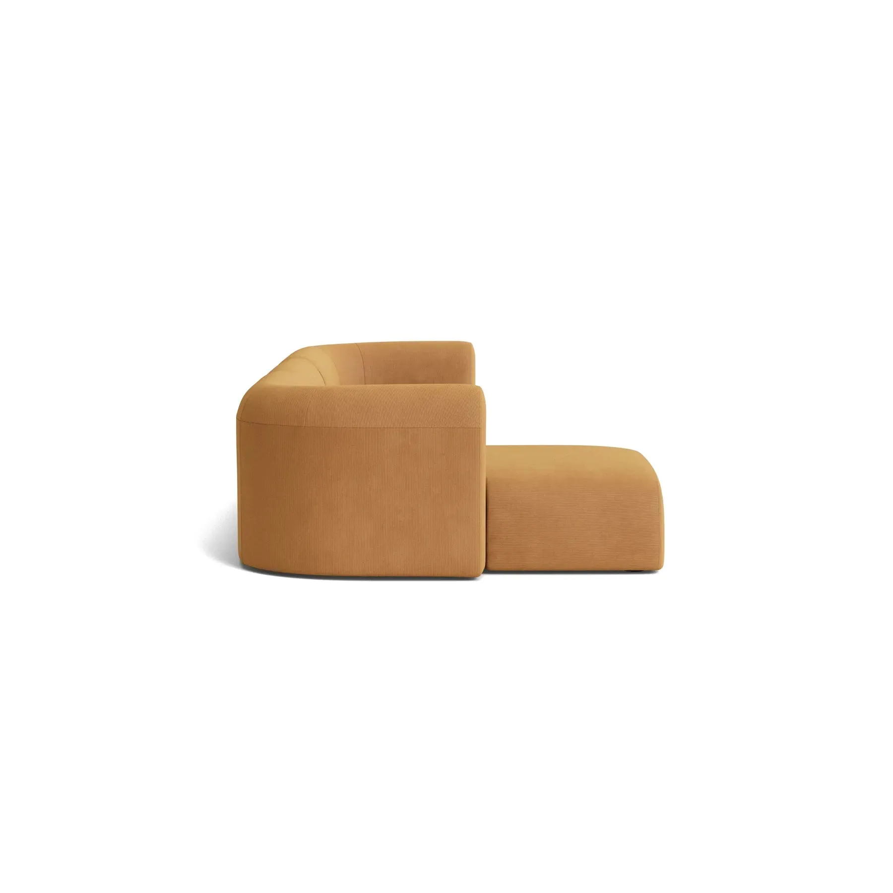 Berg 4 Seater LHF Chaise Sofa - Corduroy Fawn