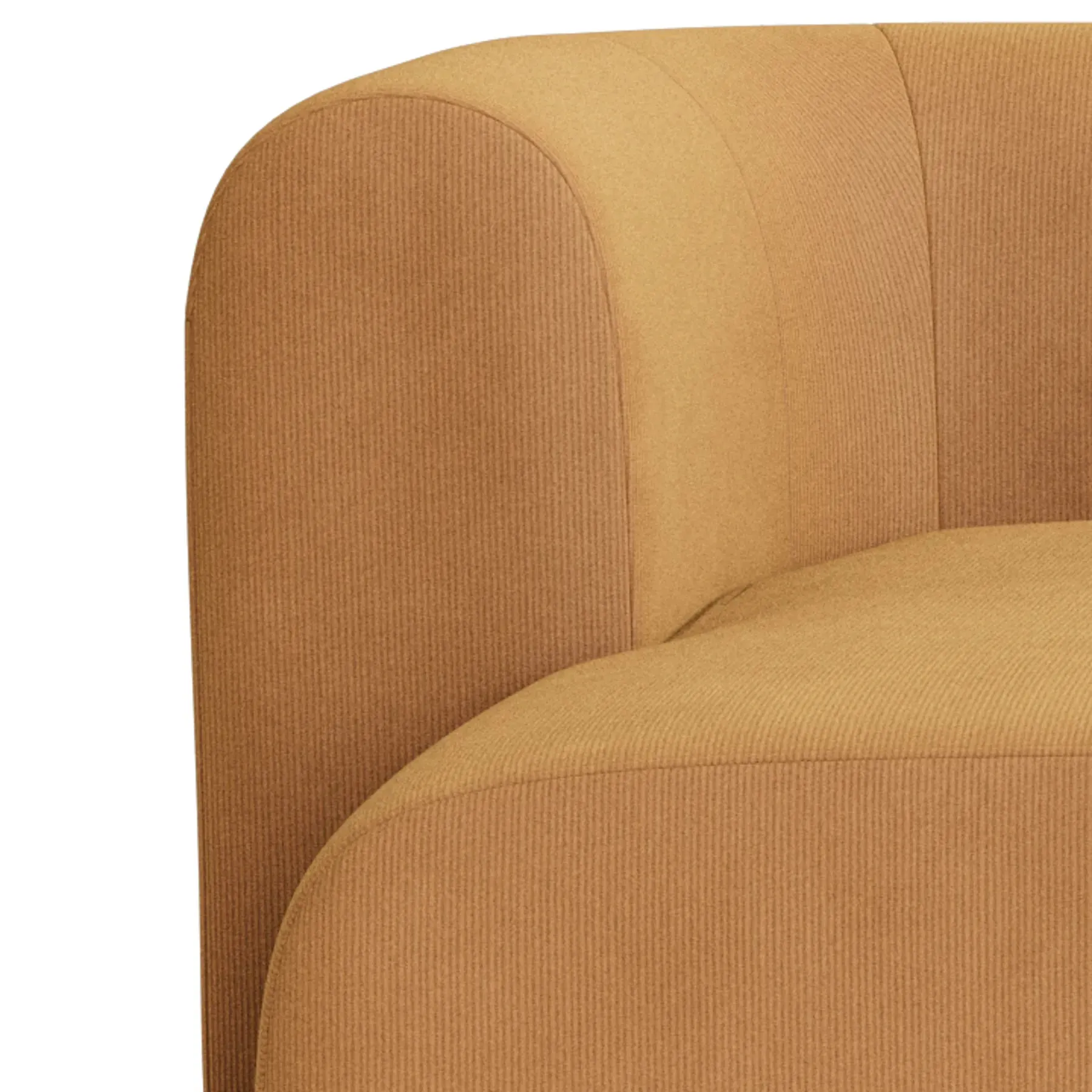 Berg 4 Seater LHF Chaise Sofa - Corduroy Fawn