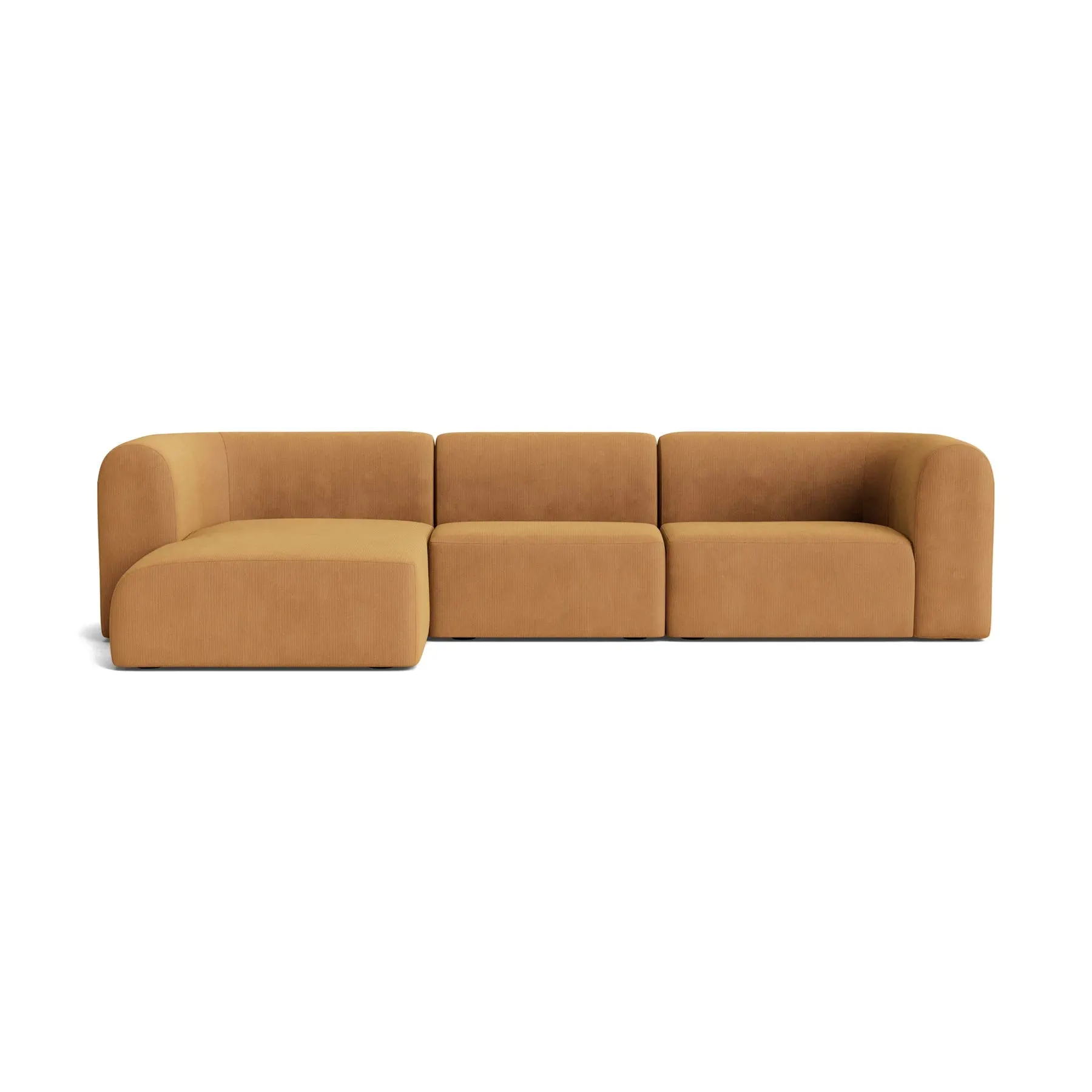 Berg 4 Seater LHF Chaise Sofa - Corduroy Fawn