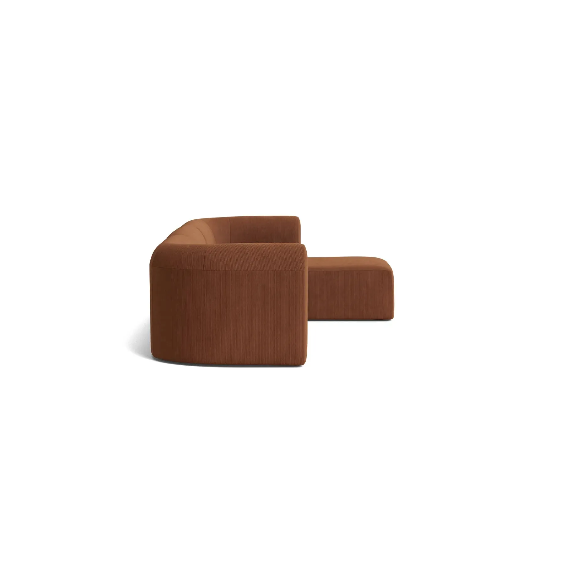 Berg 4 Seater RHF Chaise Sofa - Corduroy Cocoa