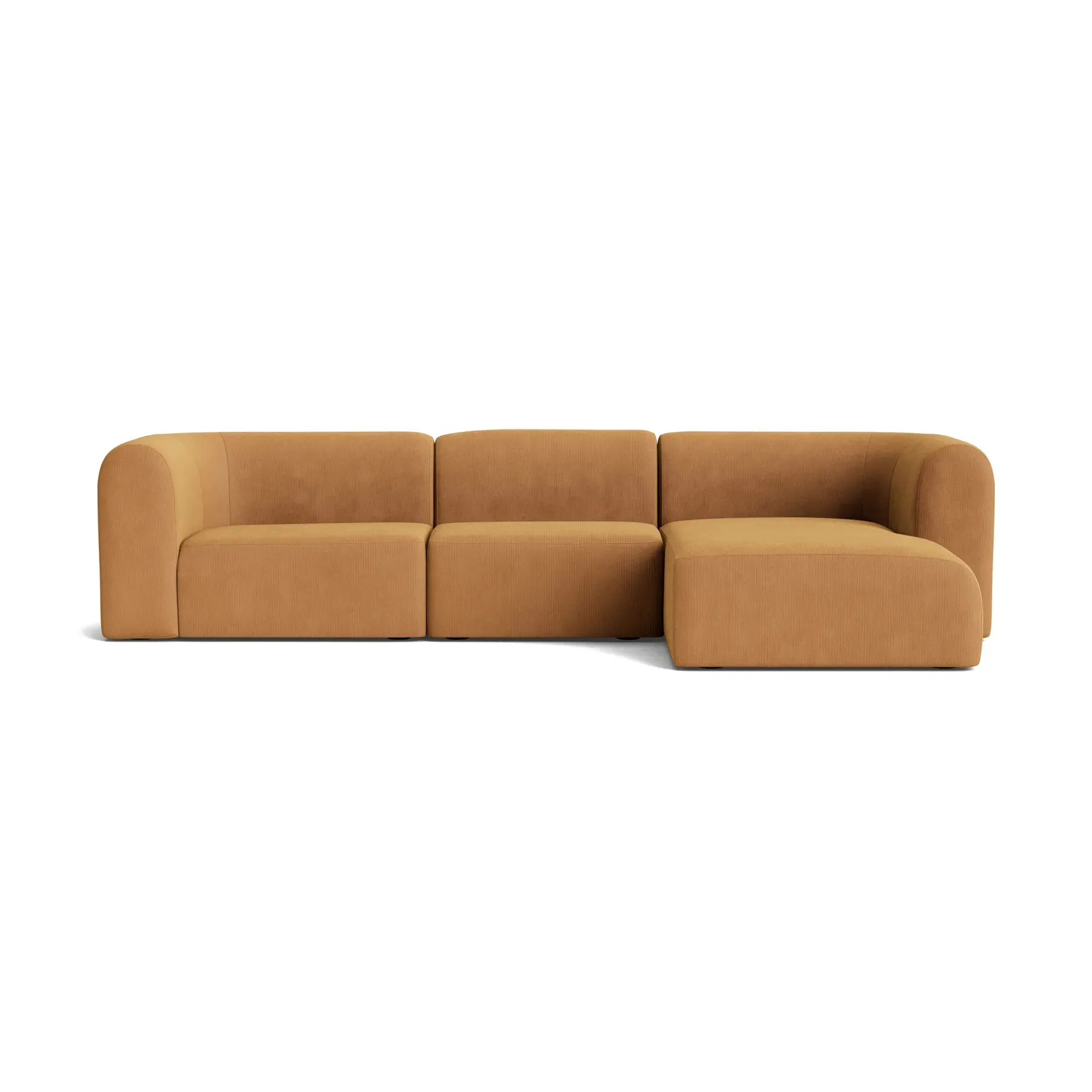 Berg 4 Seater RHF Chaise Sofa - Corduroy Fawn