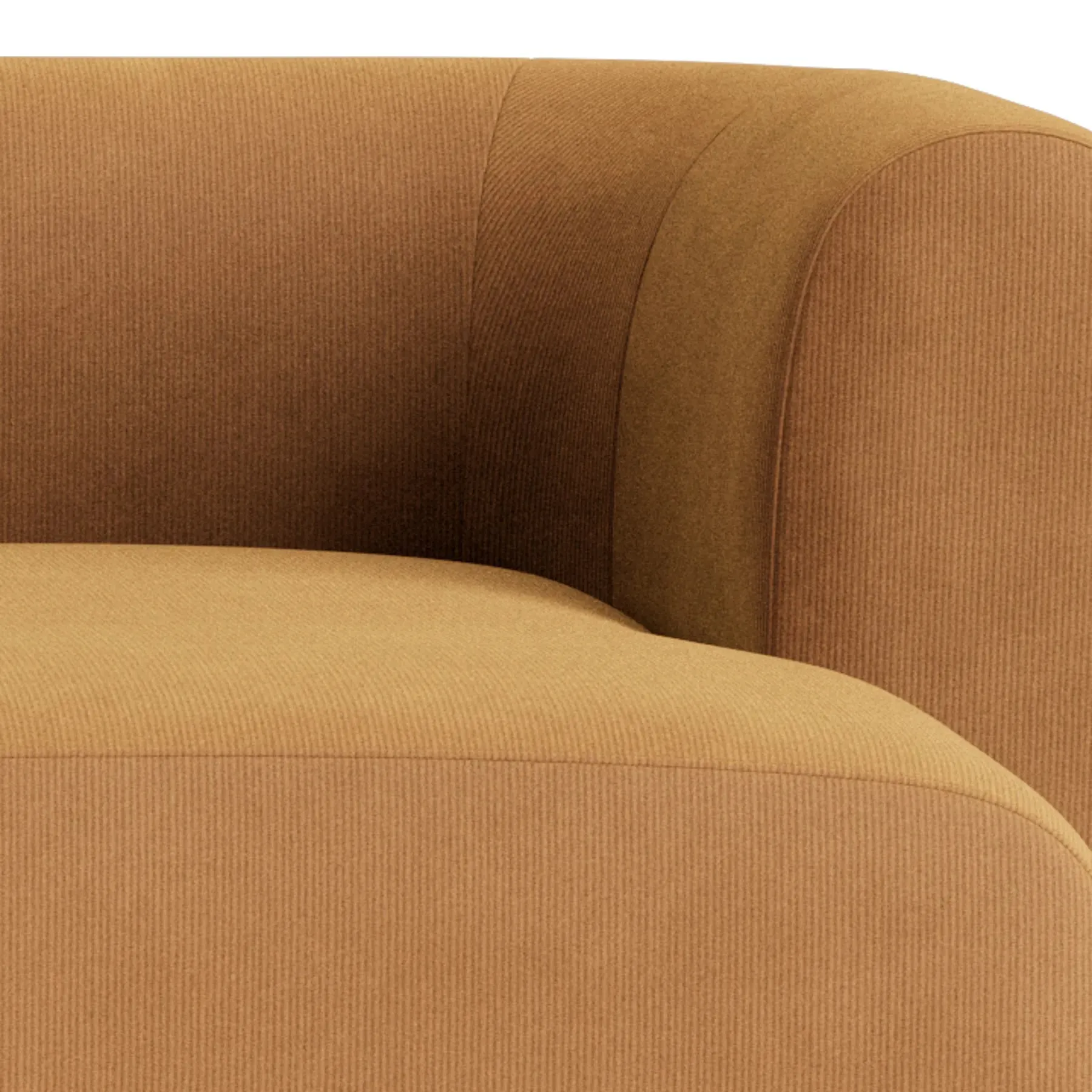 Berg 4 Seater RHF Chaise Sofa - Corduroy Fawn