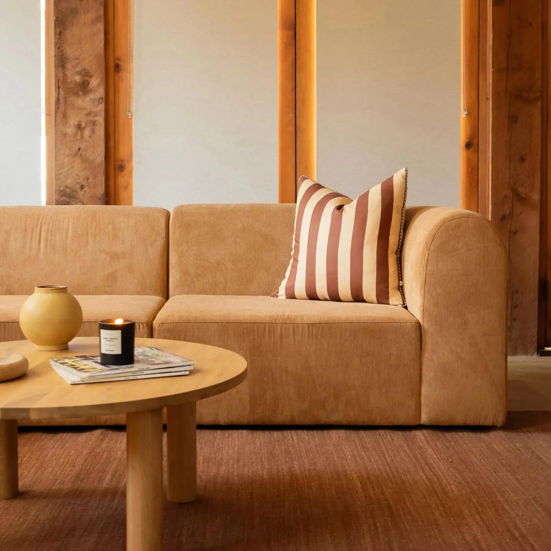 Berg 4 Seater Sofa - Corduroy Fawn
